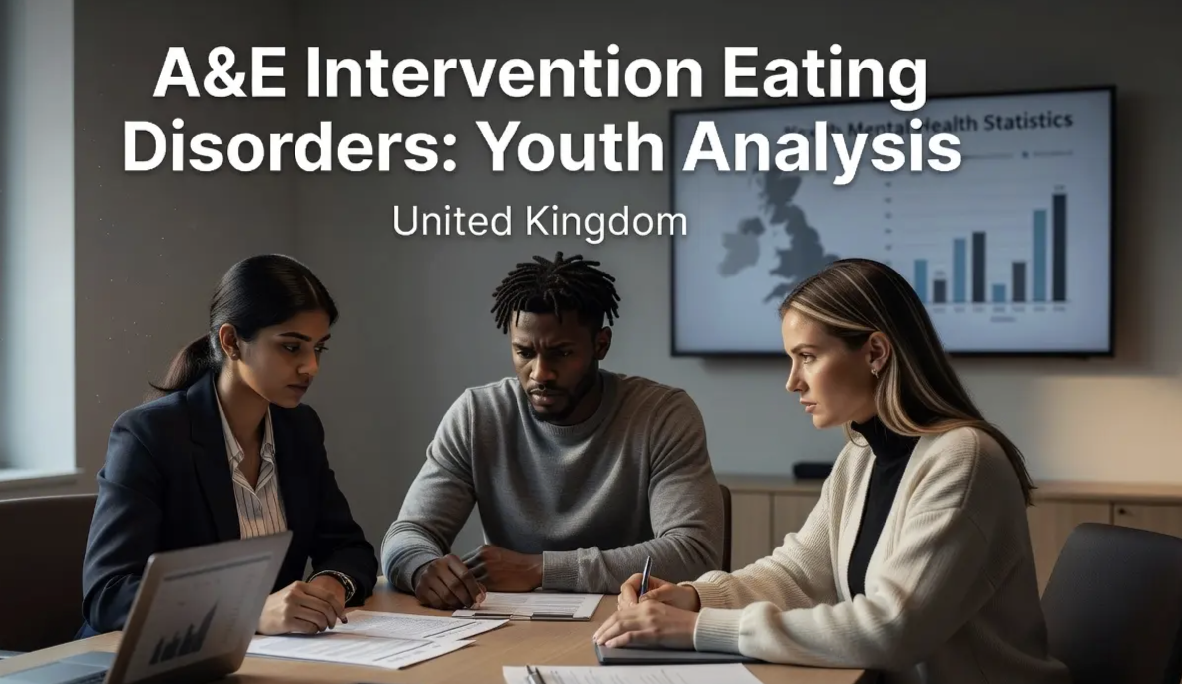 Professional header image for industry analysis: A&E Intervention Eating Disorders: Youth Analysis