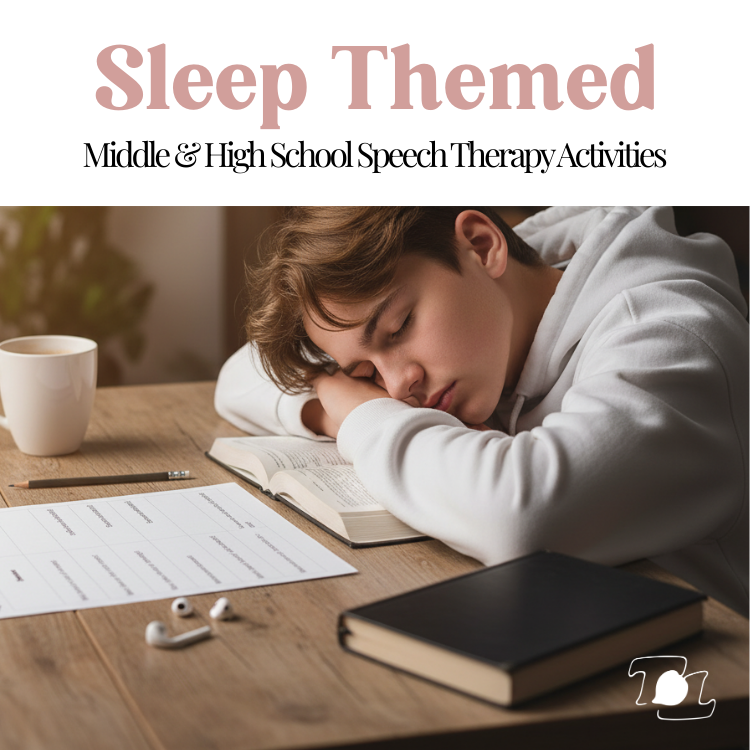 Festival of Sleep Day Speech Therapy Activities| Secondary SLP