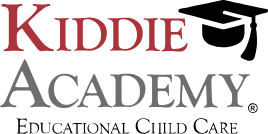 Kiddie Academy logo with text and a graduation cap icon