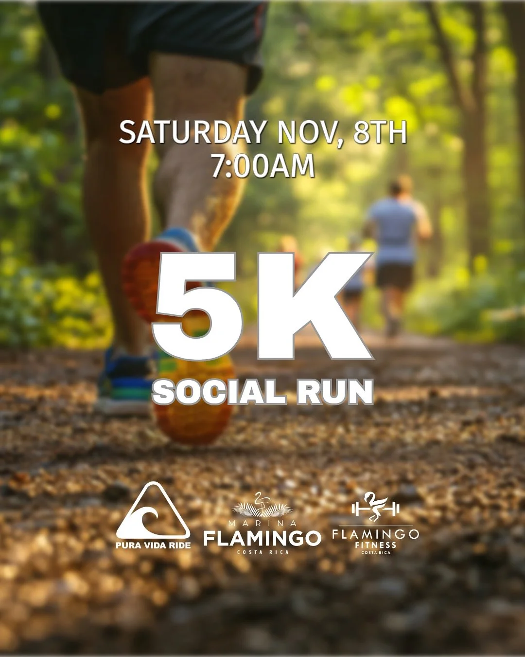Join us this Saturday, November 8th at 7:00 AM for a free community run starting at the Marina Flamingo Roundabout, heading down to Plaza Bohemia, and finishing back at the Marina!

&bull;Discounts on smoothies + 1 free class at Flamingo Fitness
&bul