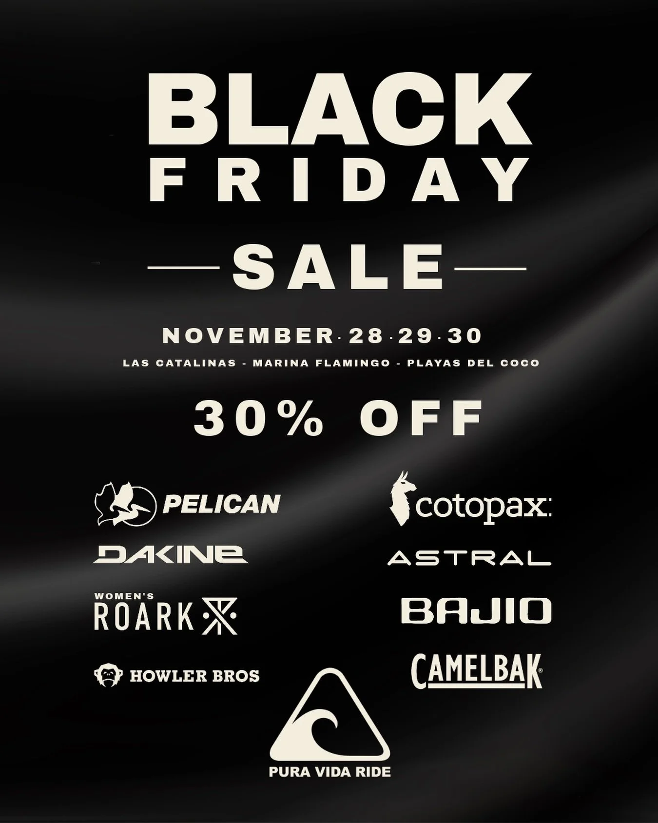 🔥 &iexcl;BLACK FRIDAY YA EST&Aacute; AQU&Iacute;! 🔥
Una oportunidad que no debes desaprovechar para comprar tus regalos para esta navidad 🎁
Solo por 3 d&iacute;as &mdash; 28, 29 y 30 de noviembre &mdash; disfruta un incre&iacute;ble 30% OFF en tus