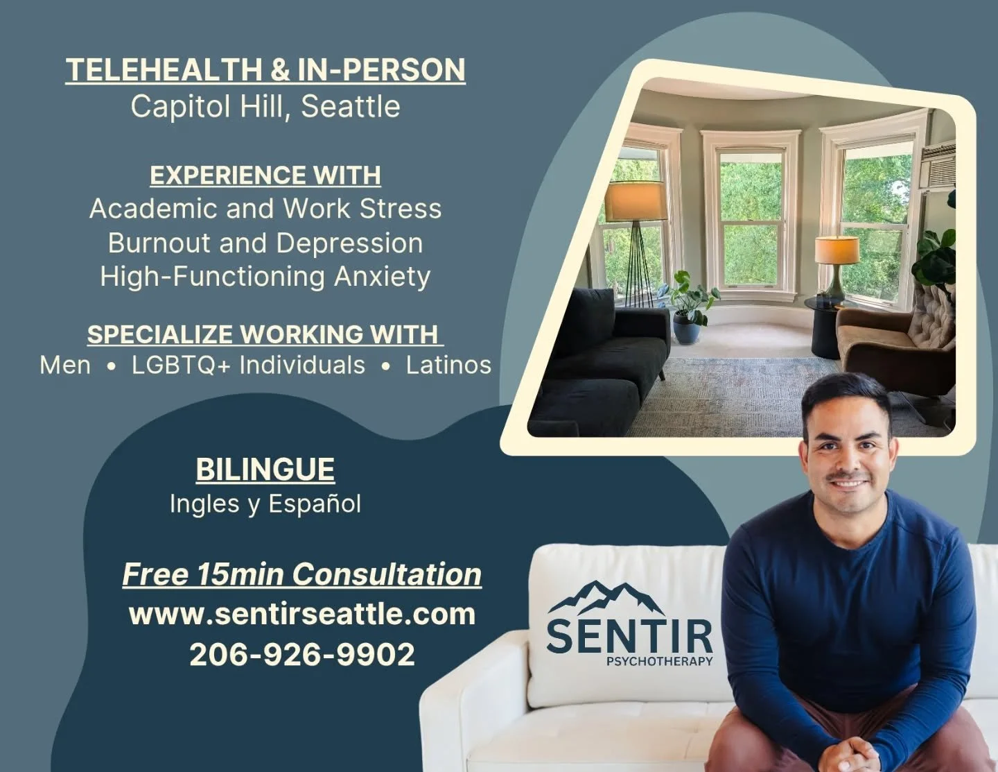 I'm now accepting new clients at my practice. If you know friends and family seeking support, and you think I might be a good match, refer them to my website (link in my bio).