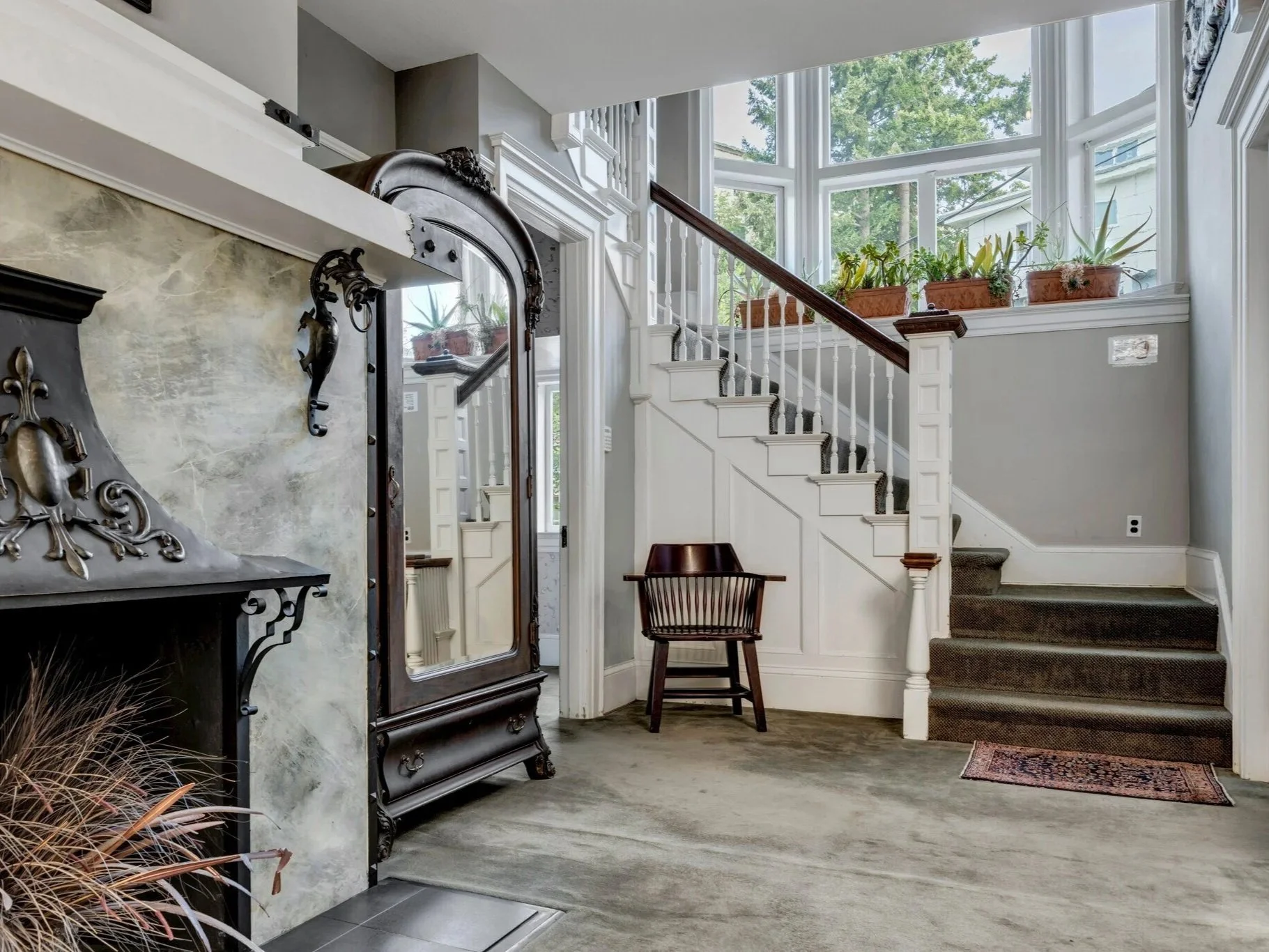 Take a seat in one of the waiting areas outside my office