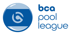 Logo of the BCA Pool League featuring a stylized pool ball and text