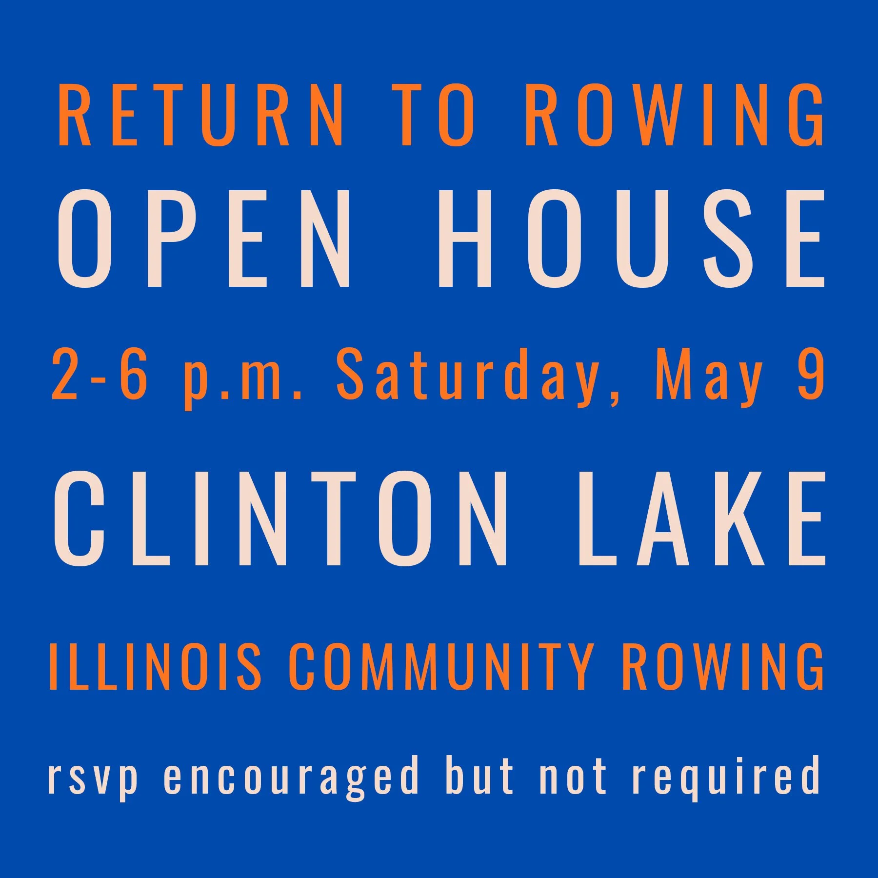 Return to Rowing Day - May 9, 2026</span>