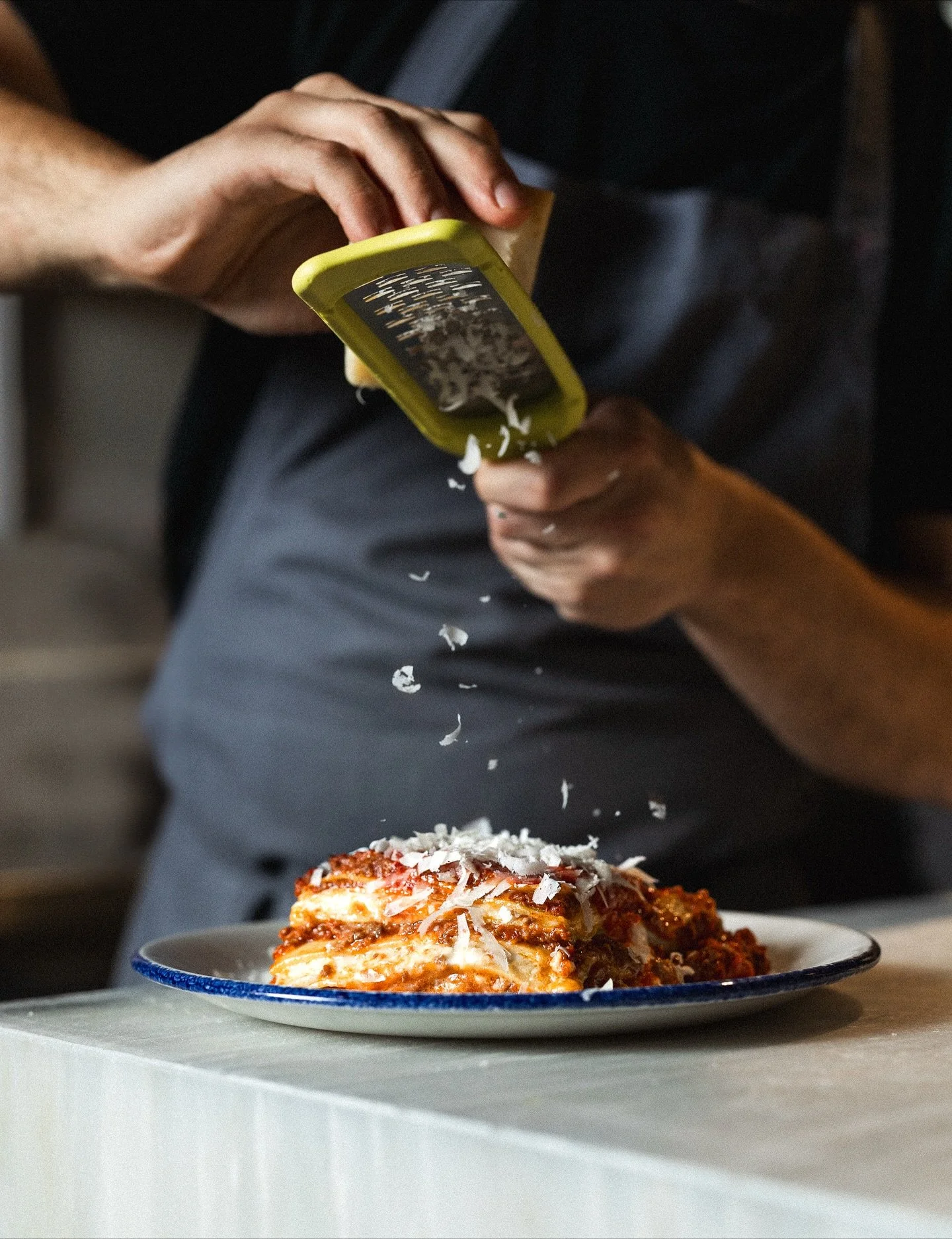 Lasagna &ndash; the ultimate comfort food that brings to mind the warmth of Italian family gathering.

Layer upon layer of tender pasta, rich slow-cooked meat sauce, creamy b&eacute;chamel, and stretchy toasted cheese. Freshly baked daily at Angra Ga