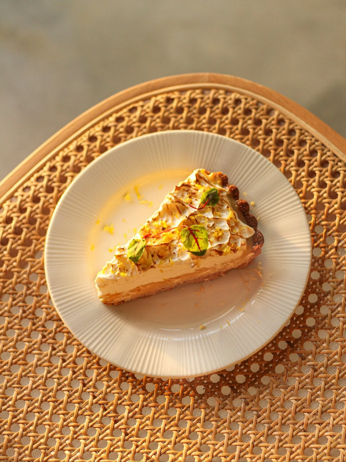 A dessert that feels like sunshine on a plate 🍋 

Meet our lemon meringue pie &ndash; with a buttery, crumbly shortcake base, a layer of silky lemon curd, bursting with citrus intensity, and a weightless cloud of toasted meringue on top, completing 