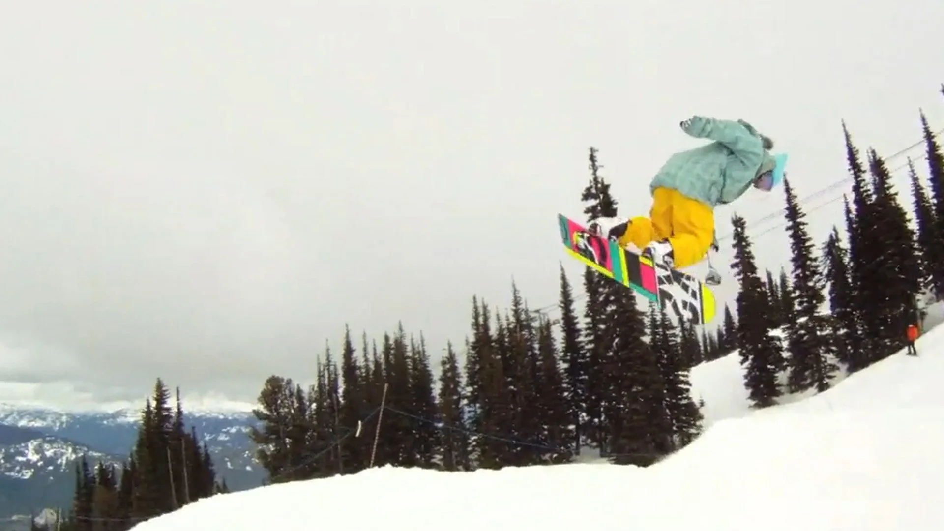 Image of Marc doing a Bacside 360 in Whistler, BC