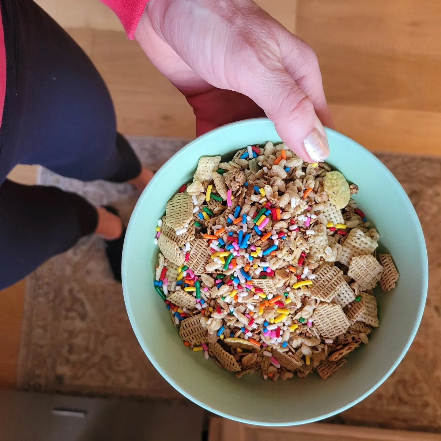 It doesn&rsquo;t take much, if any planning, to sprinkle a handful of confetti over a routine occurrence and watch it shimmer again. 

A mid-week mini party should be a requirement for all the work we do to stay alive and try to thrive as humans in o