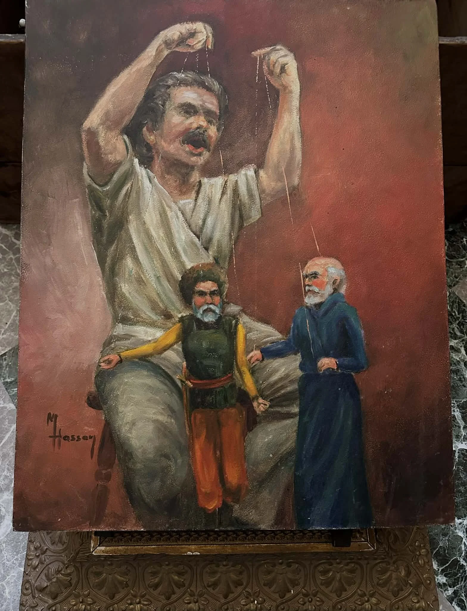 Puppeteer Oil Painting