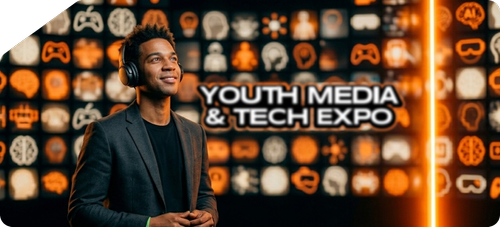 Student inspired by future career opportunities in technology and digital media at Artist Spotlight Youth Media and Tech Expo