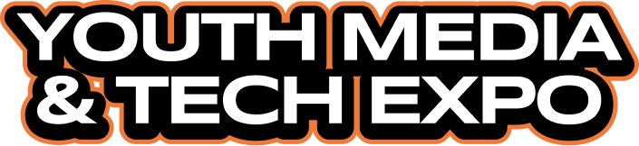 Artist Spotlight Youth Media and Tech Expo banner promoting student careers in AI, animation, virtual reality, and gaming