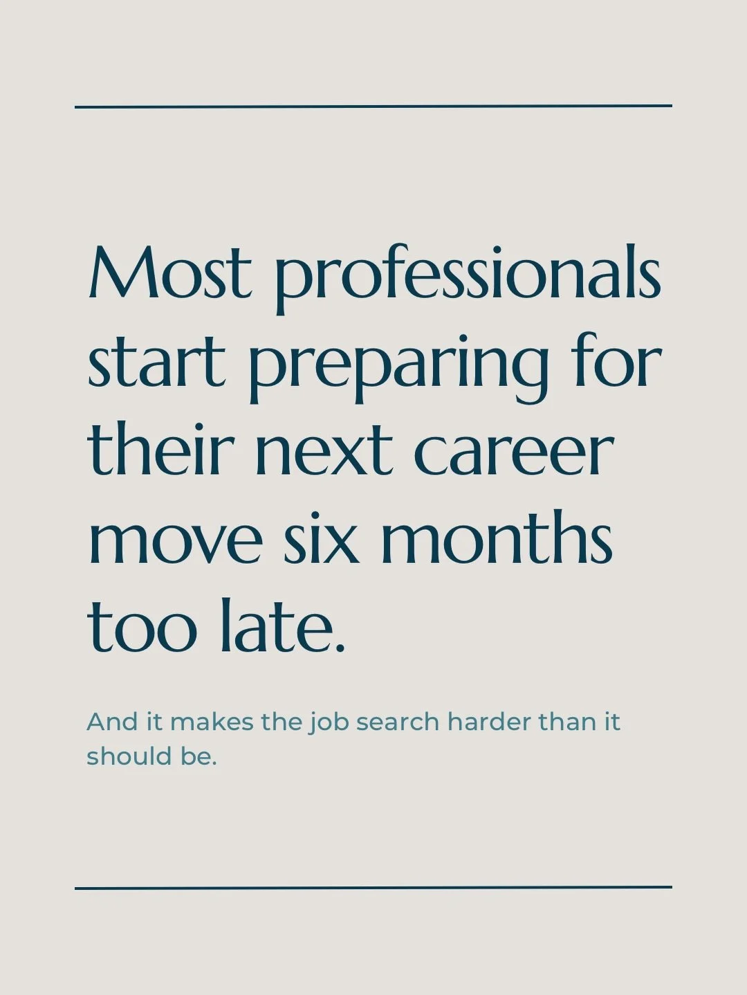 Most professionals start preparing for interviews after the interviews begin.

But real career change doesn&rsquo;t happen overnight.

It takes:

reflection
action
feedback
iteration

Many clients I work with come to me after months of trying to figu