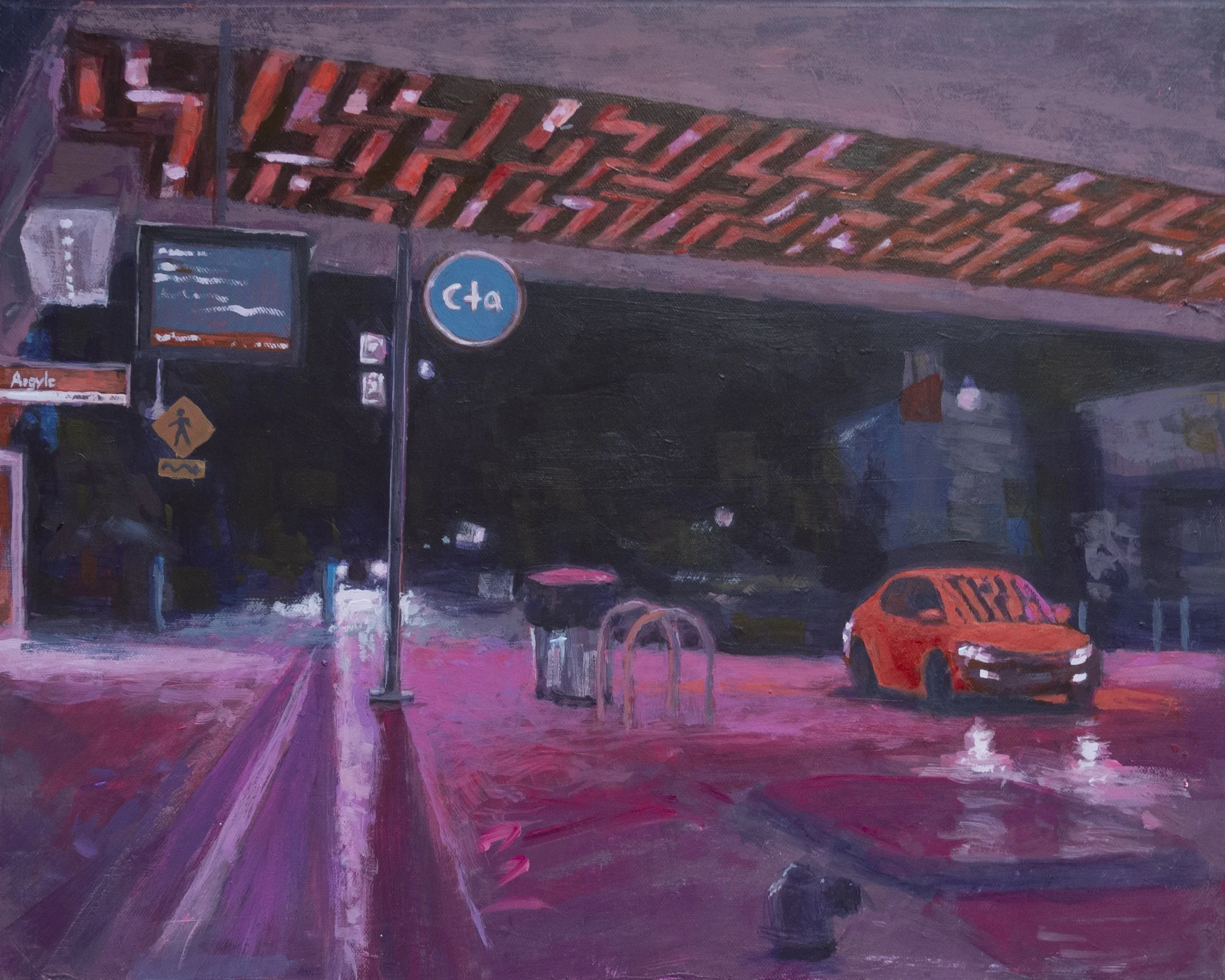 Purple Hour - Acrylic on Canvas