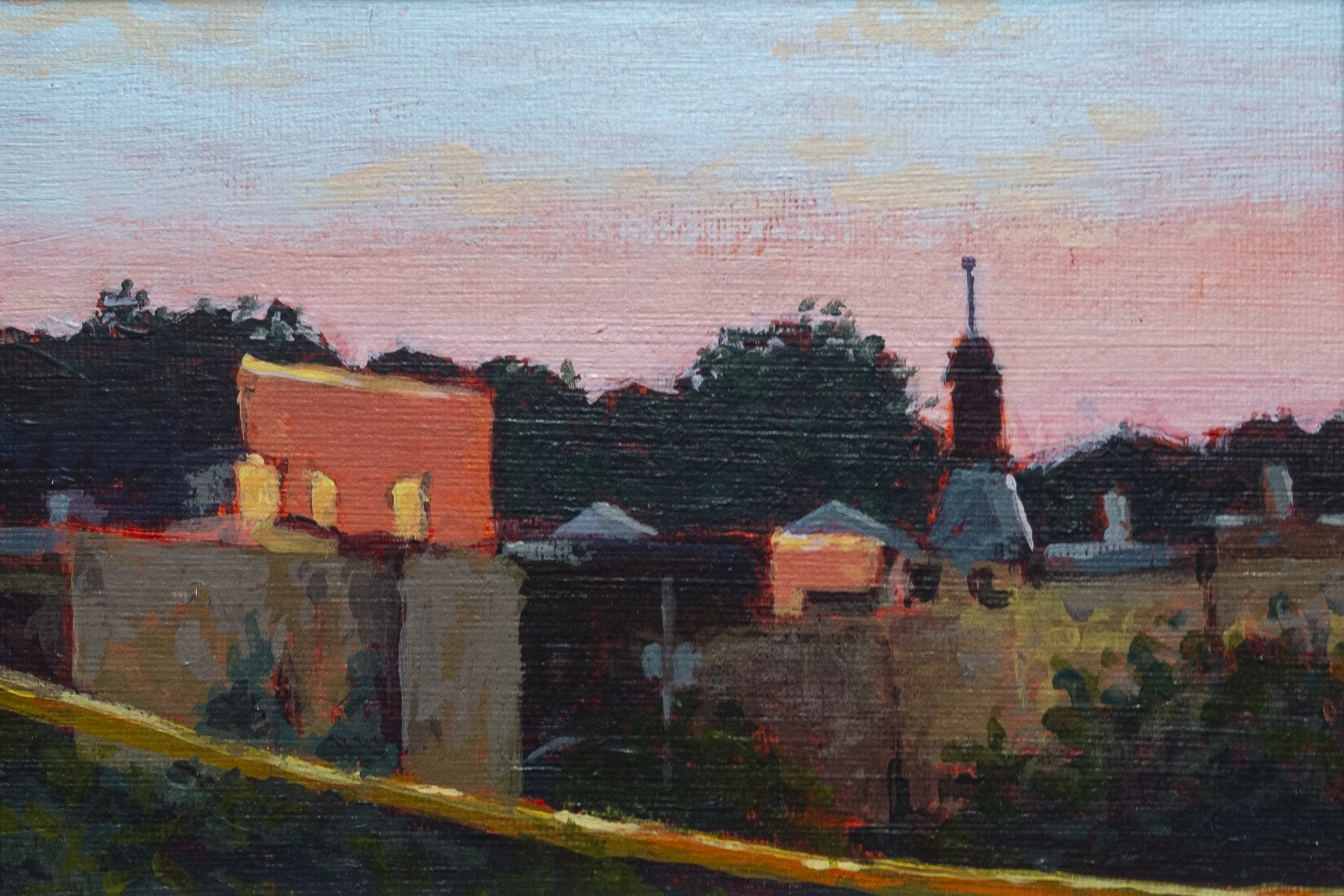 Between Departures - Framed Acrylic Painting