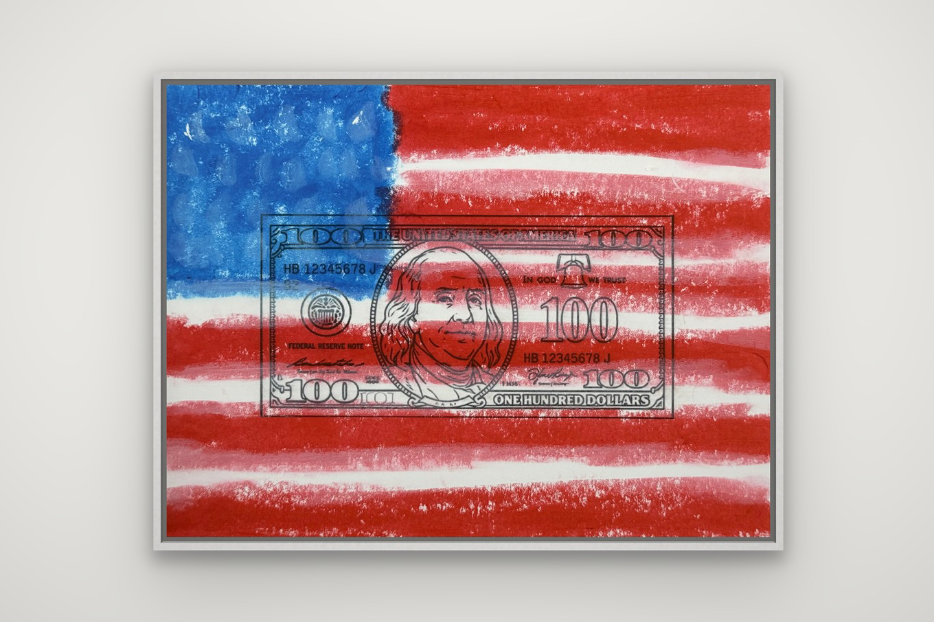 U$A (41x31 in)