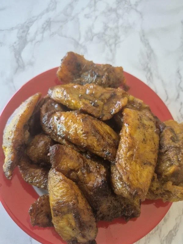 Red Plant/rice with eggplant sauce made with chicken breast or brum steaks