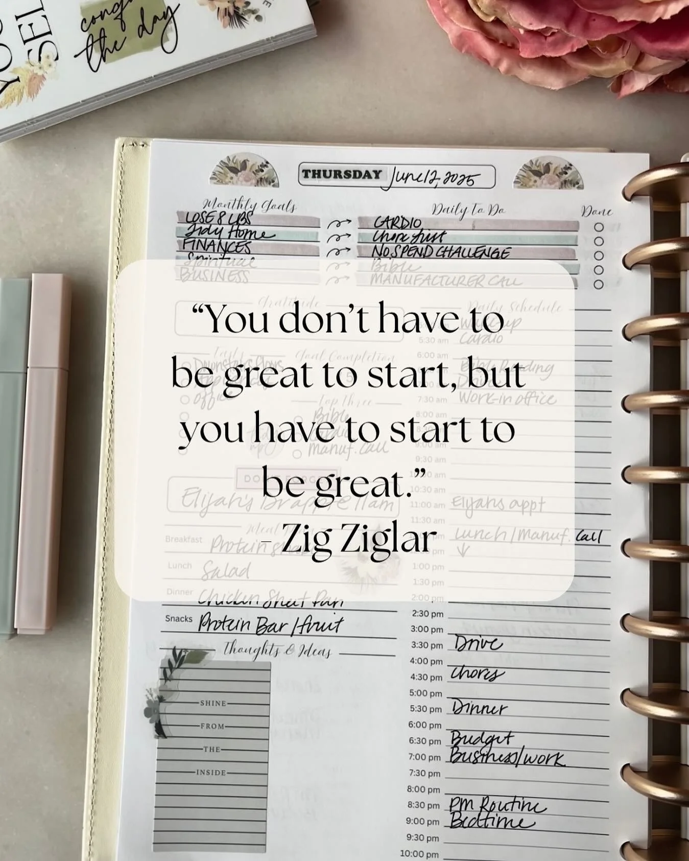 The life you&rsquo;re dreaming of doesn&rsquo;t begin &ldquo;someday.&rdquo; It begins the moment you start.✨

That&rsquo;s the beauty of planning with intention&mdash;you don&rsquo;t need to have it all figured out. You just need a clear vision, a s