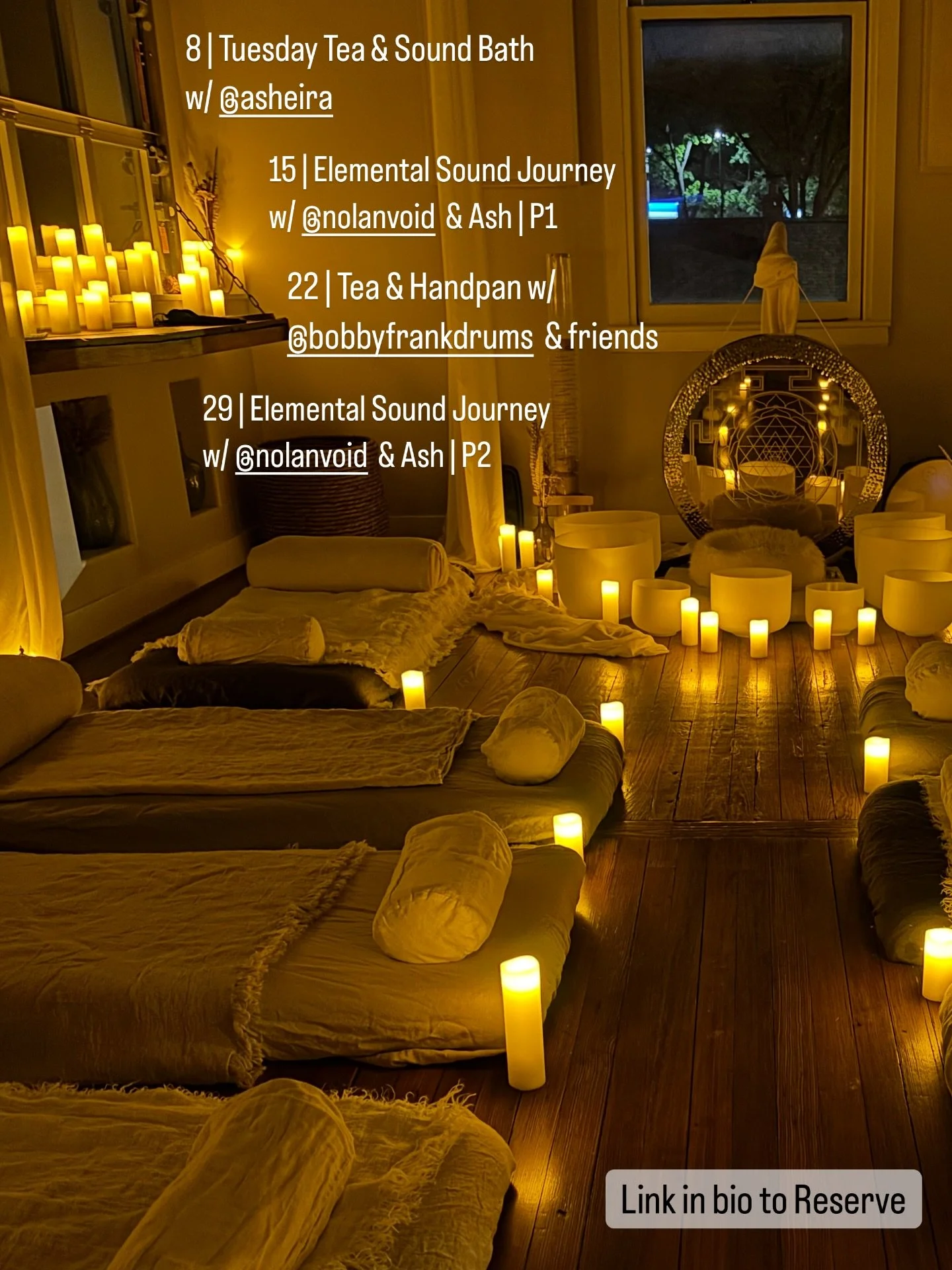 Every Tuesday this month we have some wonderful &amp; interesting Sound Journey experiences @blueheronenergetics all starting around 7pm.

Each Sound Journey &amp; Experience this month on Tuesday evening is gifted in providing a rich guided sonic me