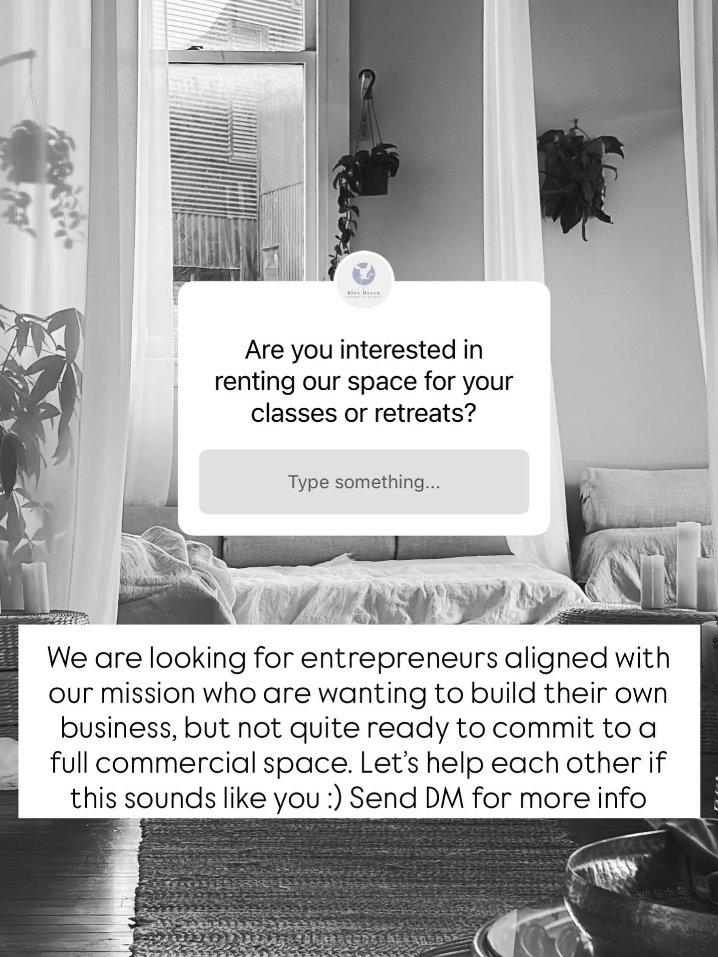 We are excited to announce that we are finally in a place to open up our schedule, hearts, and space for other facilitators to come and build their amazing offerings here. 

We are trying to help other healers and facilitators build their own busines