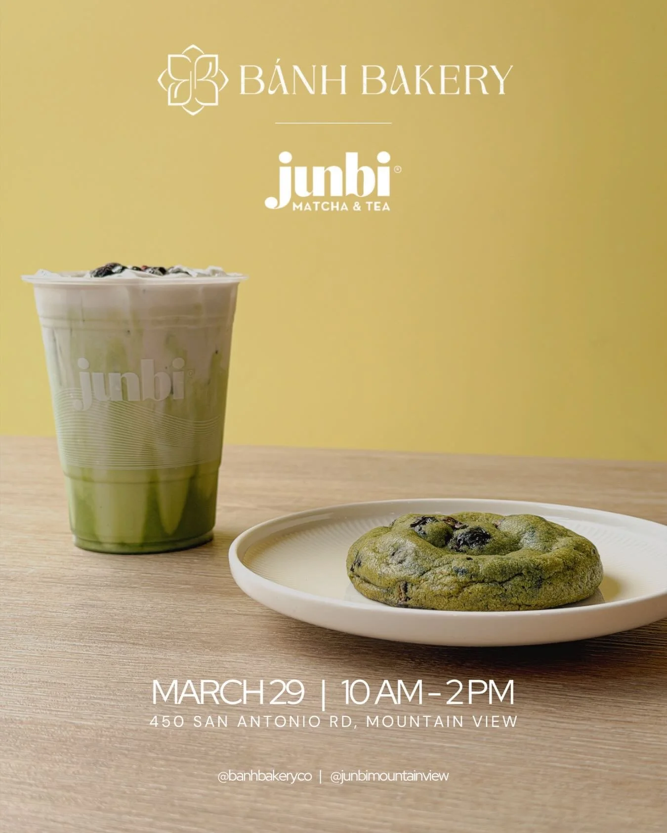 We&rsquo;re back at @junbimountainview this Sunday with a cookie we&rsquo;re really proud of.

Our Blueberry Lavender Matcha was inspired by their cold foam series. You know how lavender sweets can lean soapy? It took Charlie several iterations to ge