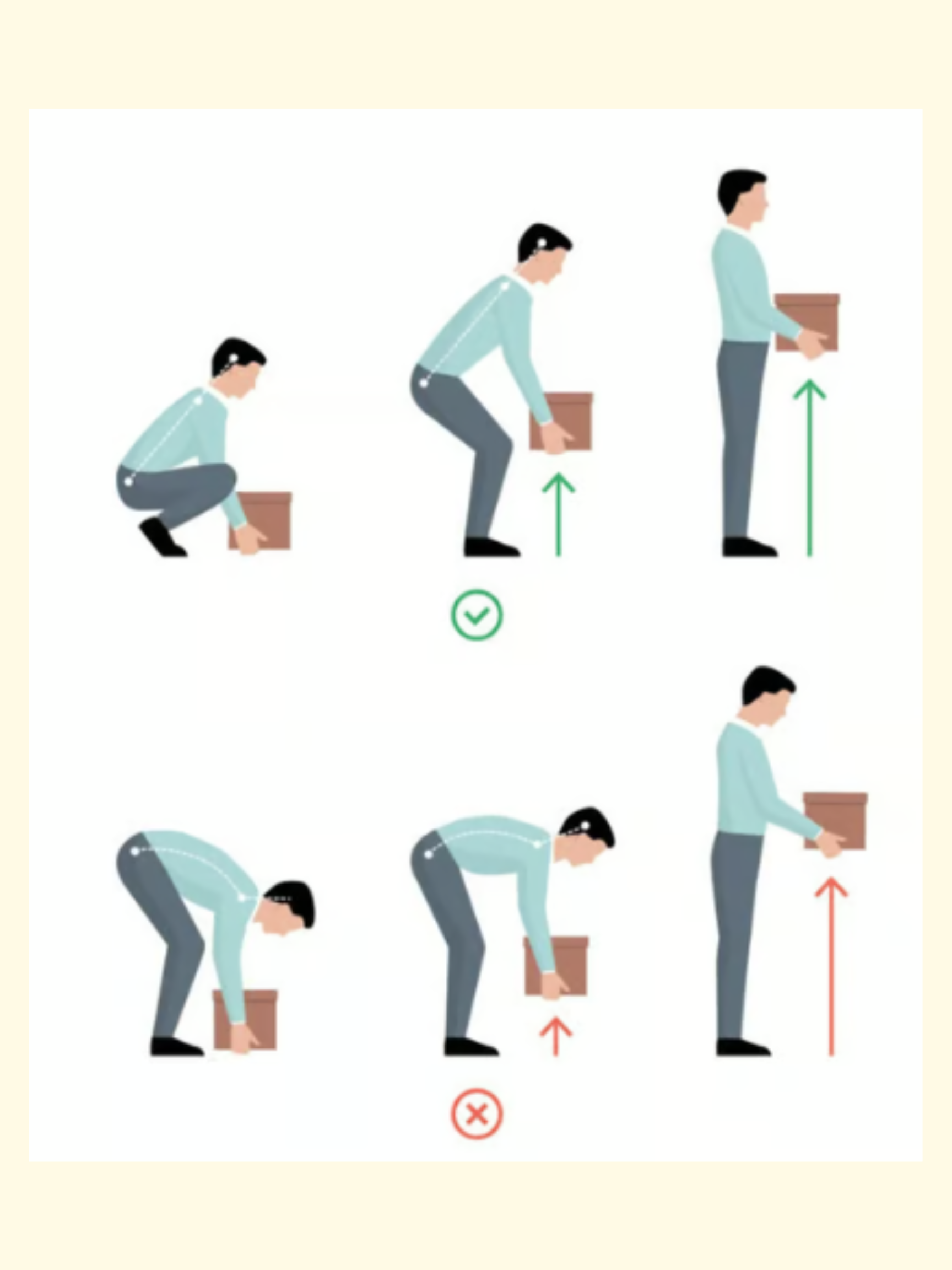 how to pick something up from the ground