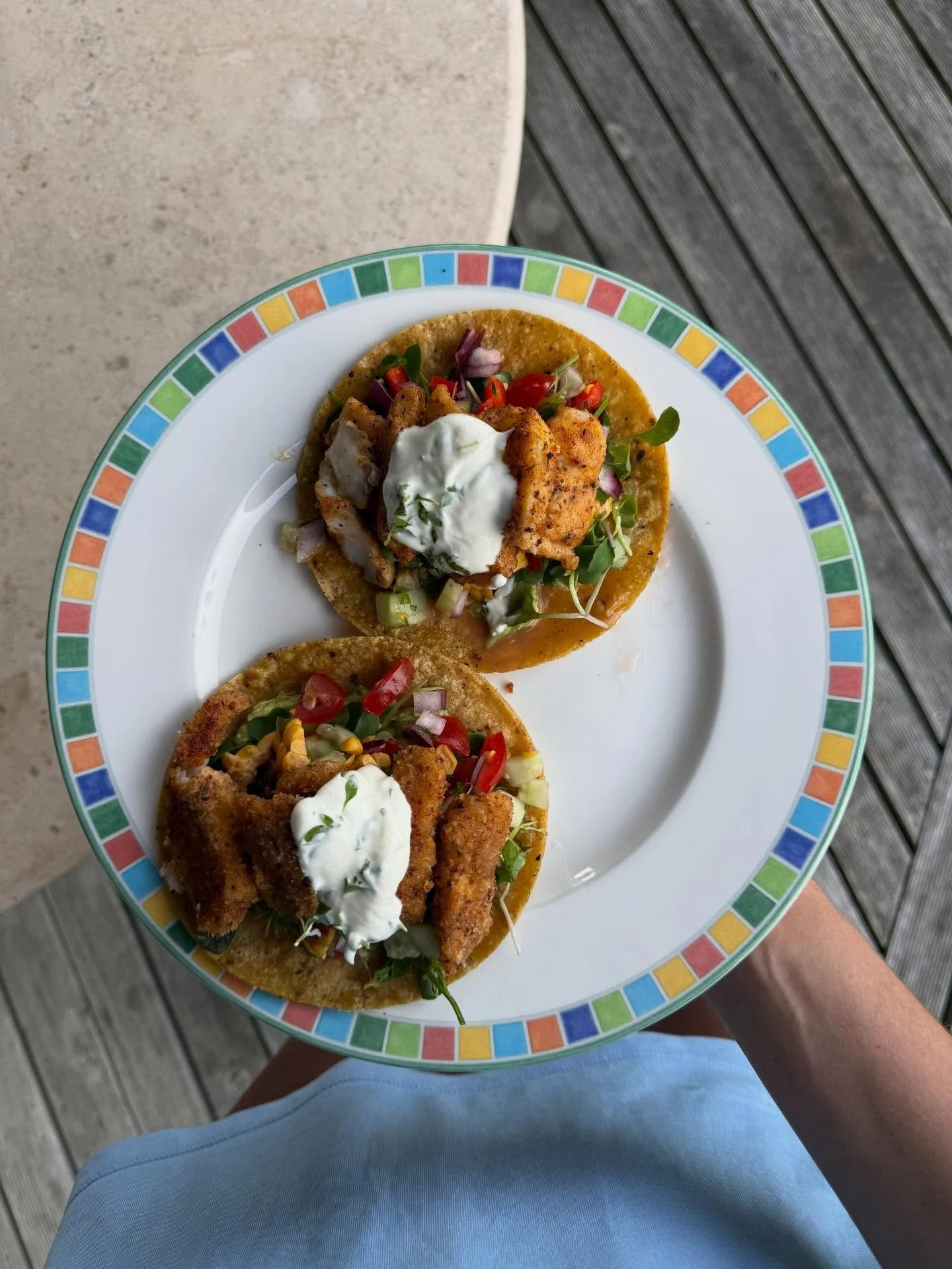 The most delicious fish tacos 🐟🌮 

I always make a similar salsa, guac, and yoghurt dressing and either have fish or slow cooked beef

Fish of choice - tarakihi, snapper, or gurnard (crumbed if I feel like the extra work or just dusted in Cajun spi