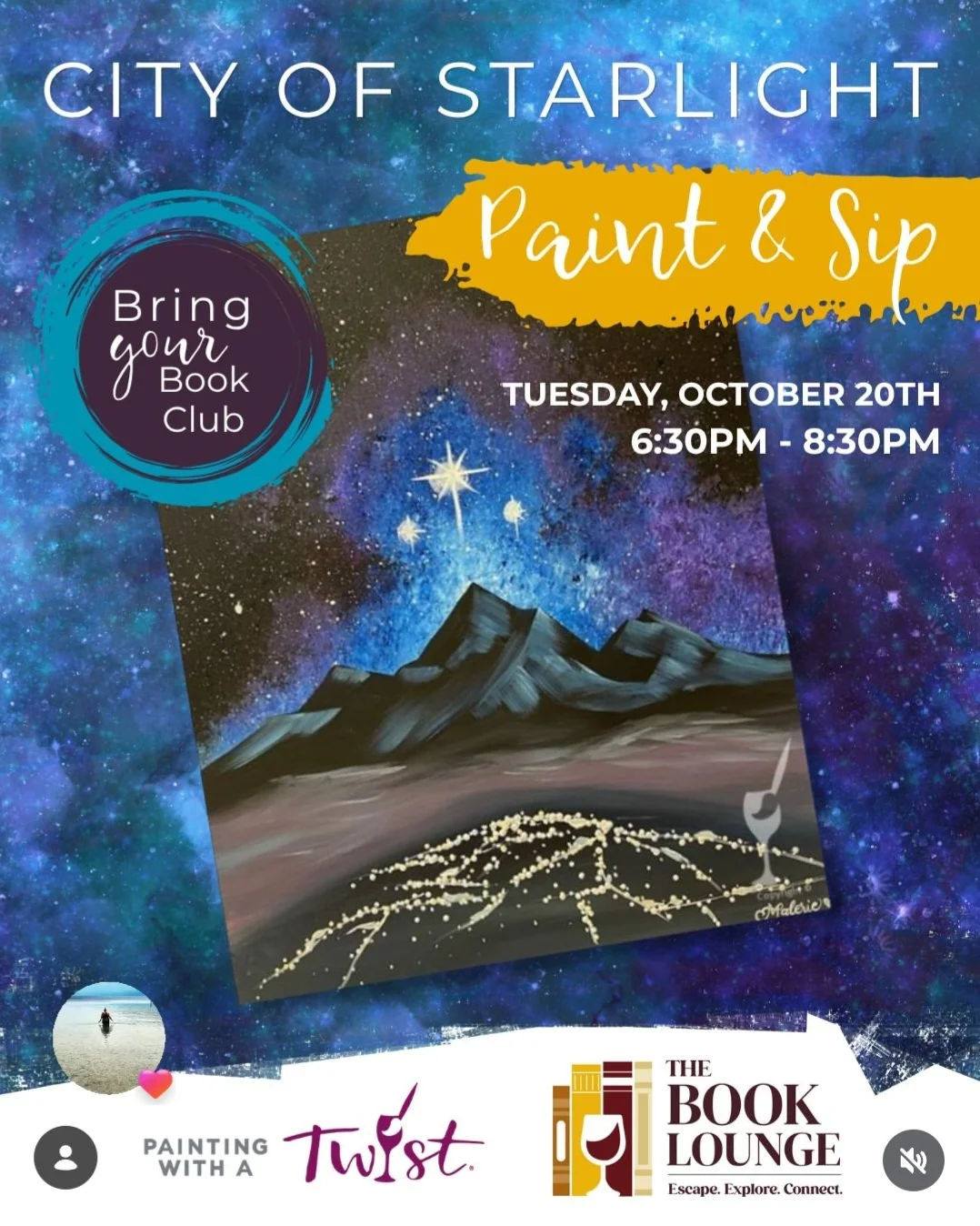 City of Starlight Paint &amp; Sip with PWAT