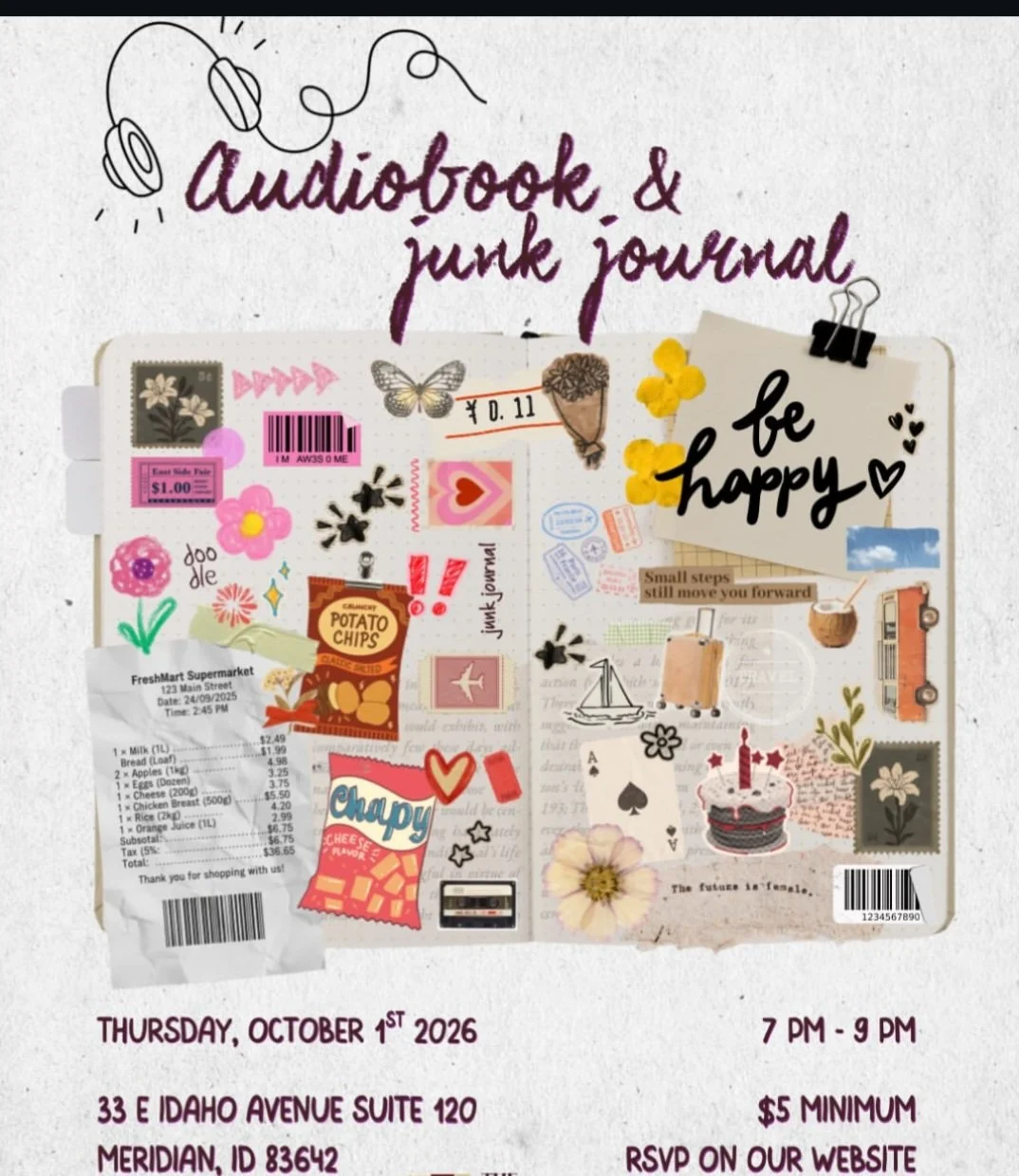 Audiobook &amp; Junk Journal