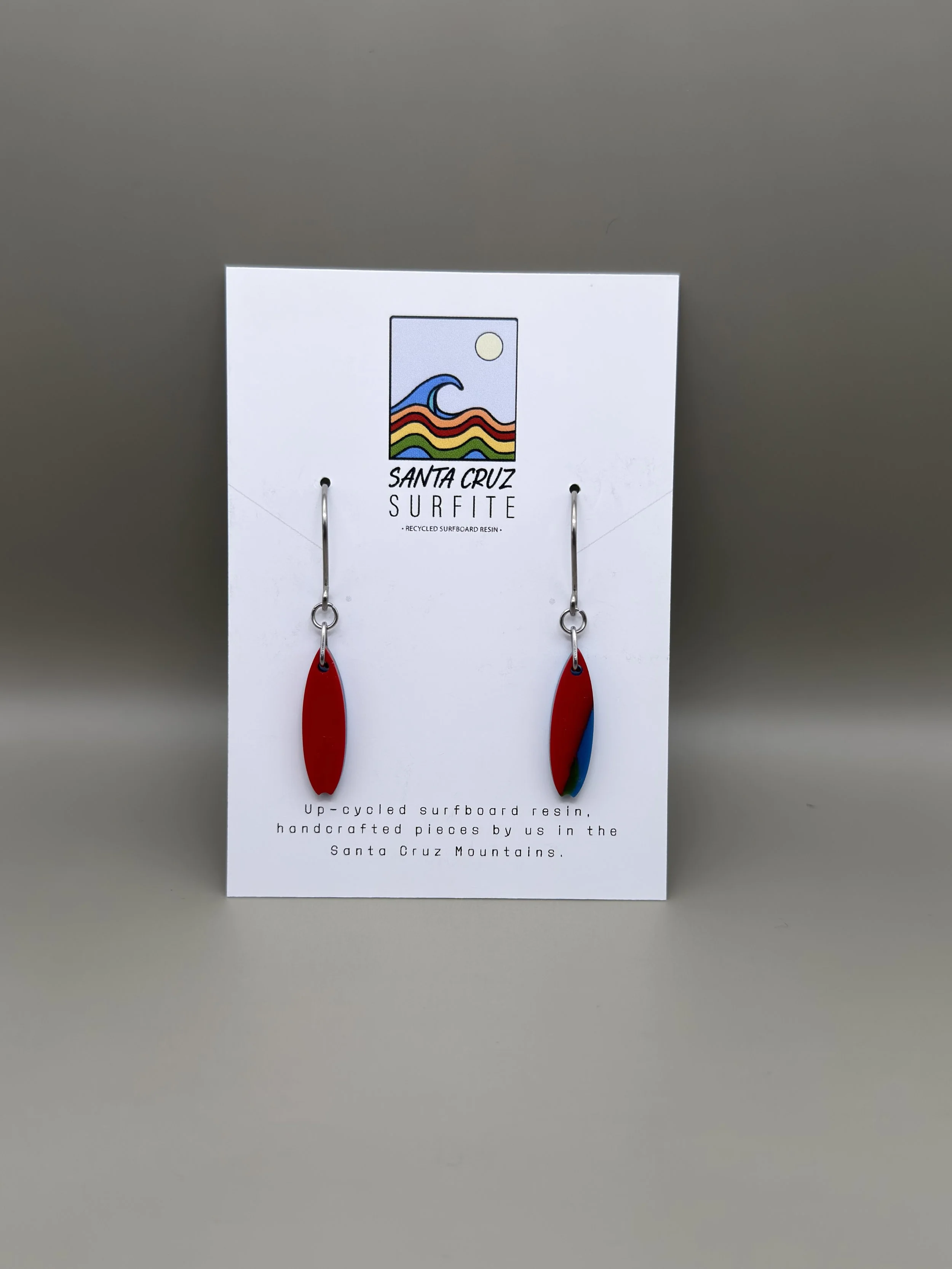 Mini Longboard Surfite Earrings