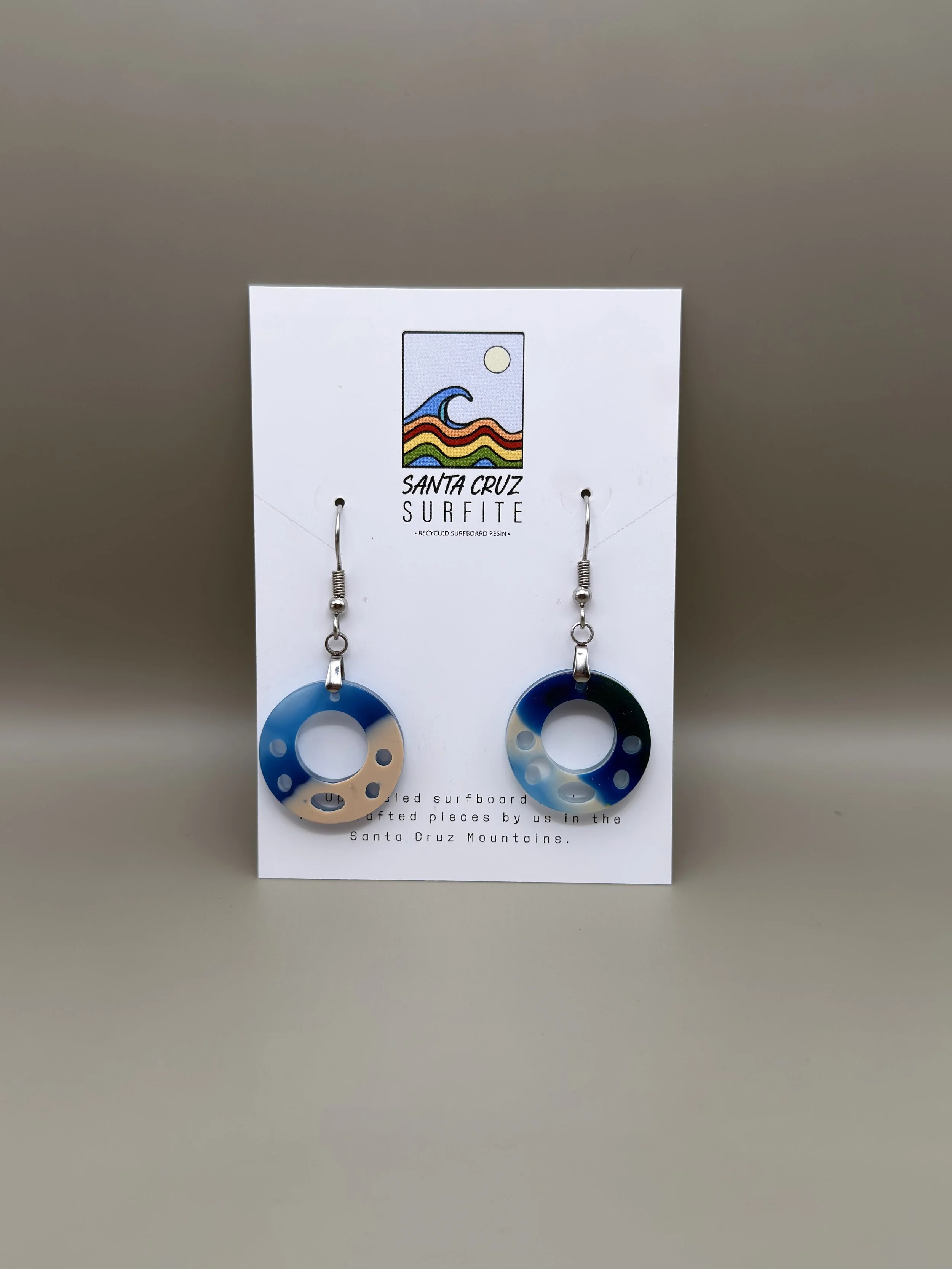 Modern Cutout Circle Surfite Earrings