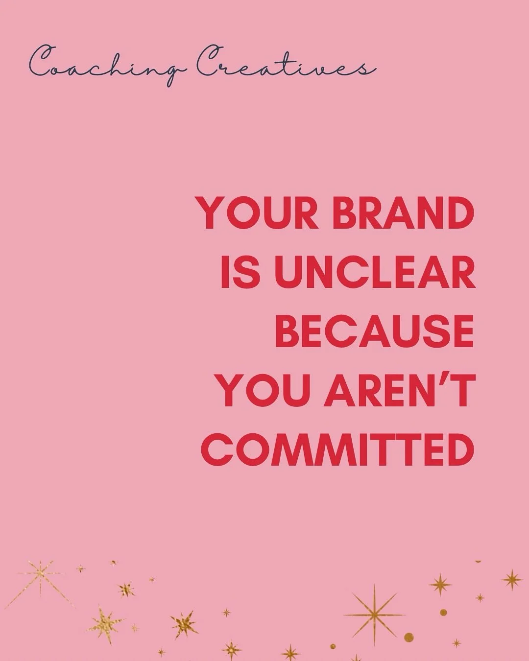 Harsh Truths: Your Brand Is Unclear Because You Aren&rsquo;t Committed

Your brand isn&rsquo;t foggy. You&rsquo;re afraid to choose.

Afraid that clarity will box you in. Afraid that commitment will cost you freedom. Afraid that being fully seen mean