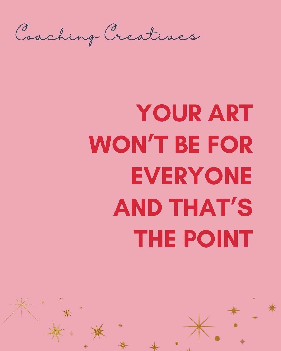Harsh Truth: Your art won&rsquo;t be for everyone and that&rsquo;s the point. You don&rsquo;t need universal approval. You need resonance.

When you try to please everyone, you sand down the edges that make your work unforgettable. Safe art is forget