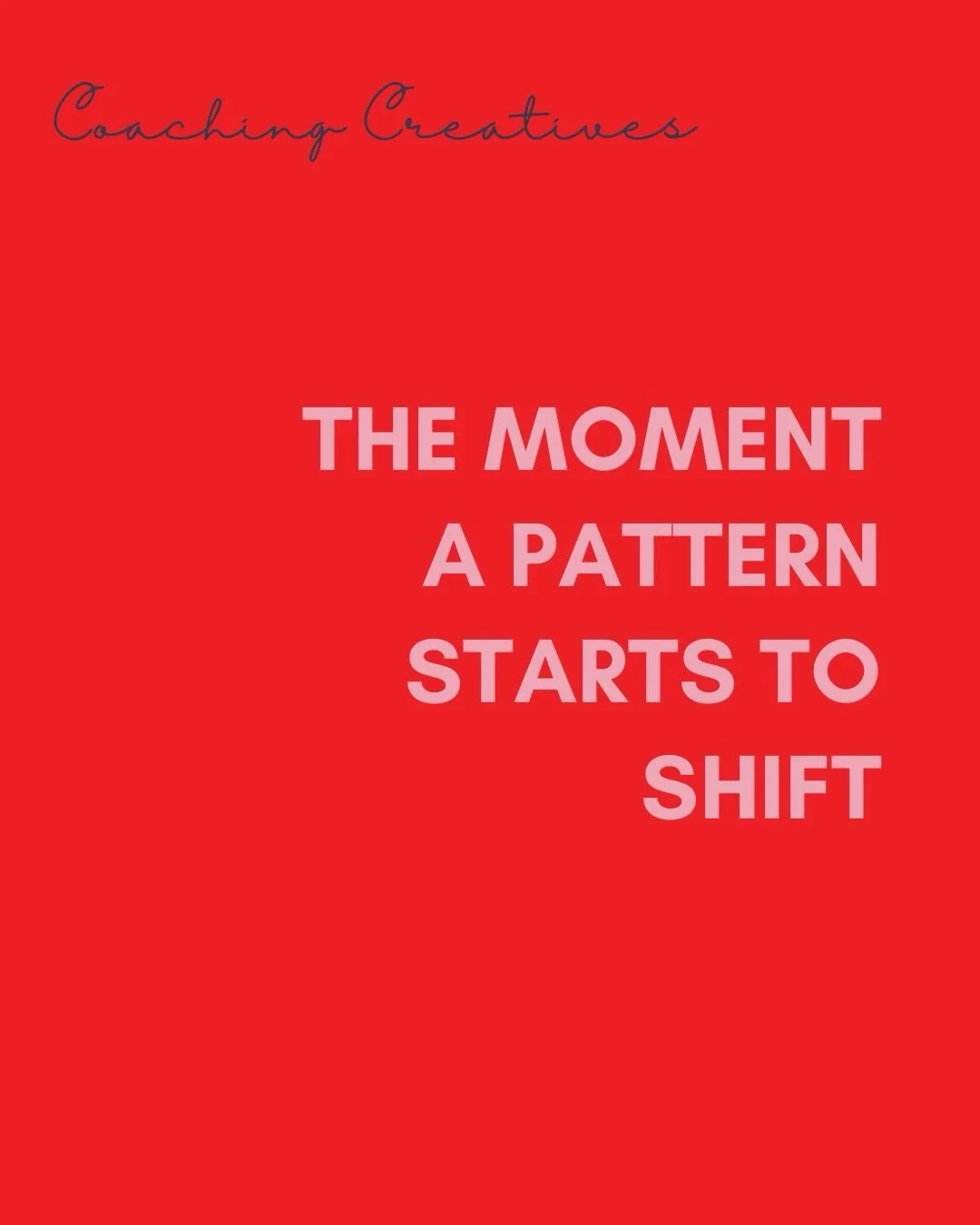 Most people think change begins with a big breakthrough. But the truth is quieter: patterns start to shift the moment you notice them. That tiny pause - the breath before the old response takes over - is where your power lives. This carousel is an in