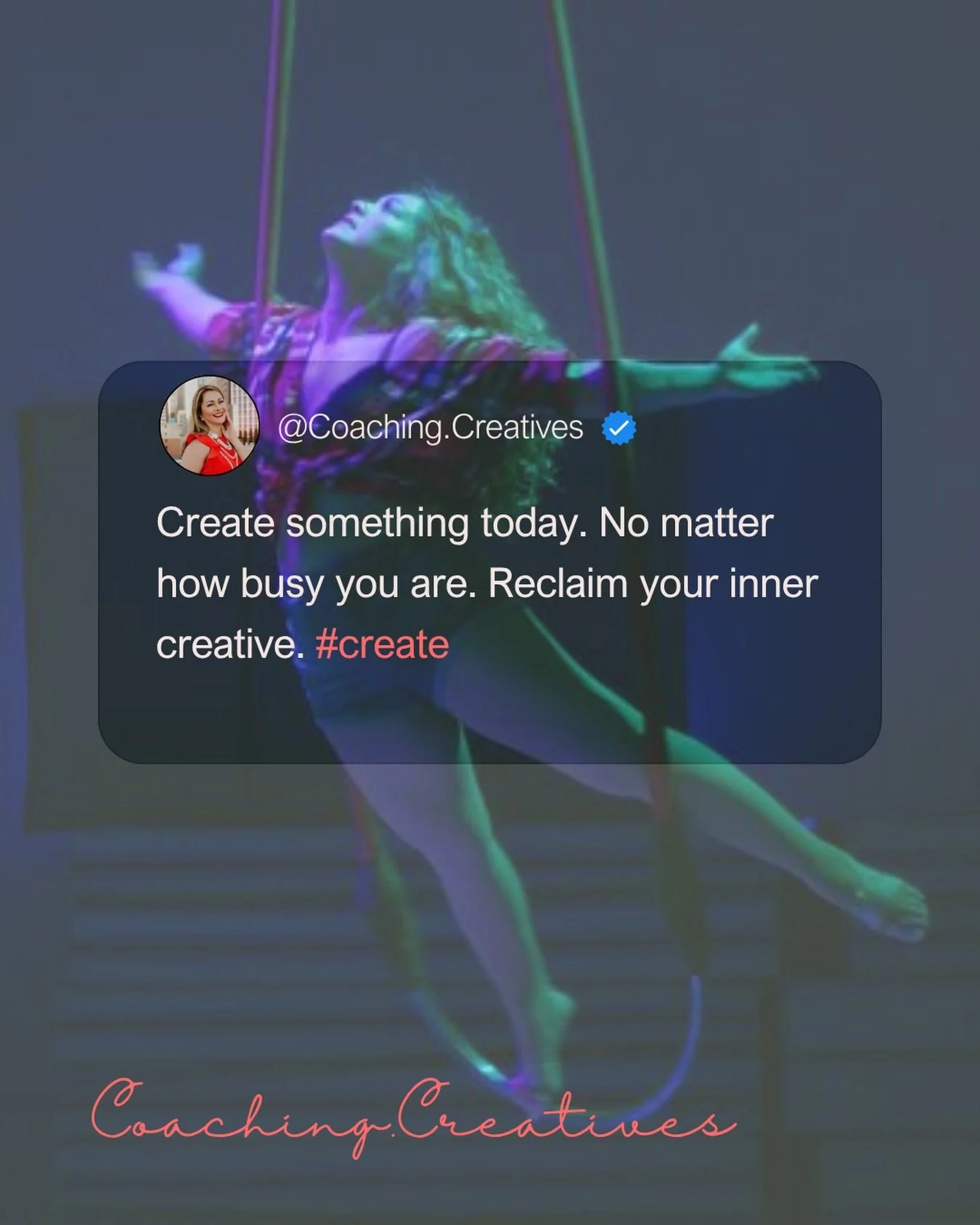 Saturdays are for reclaiming.

Even 10 minutes counts. A sketch. A sentence. A voice memo. Whatever wants to come out.

Your creativity doesn&rsquo;t need a perfect window &mdash; it just needs a crack.

What are you creating today?

#CoachingCreativ