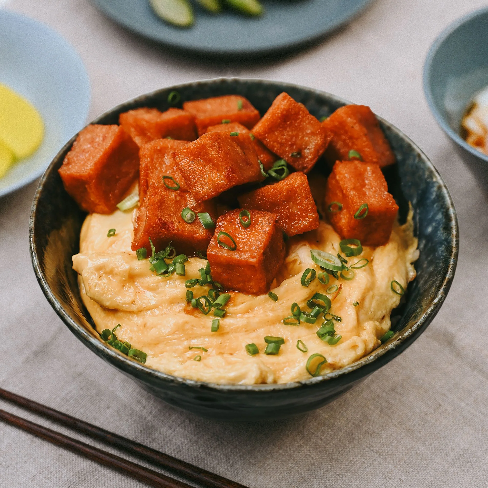 Teriyaki Spam Omelette Don