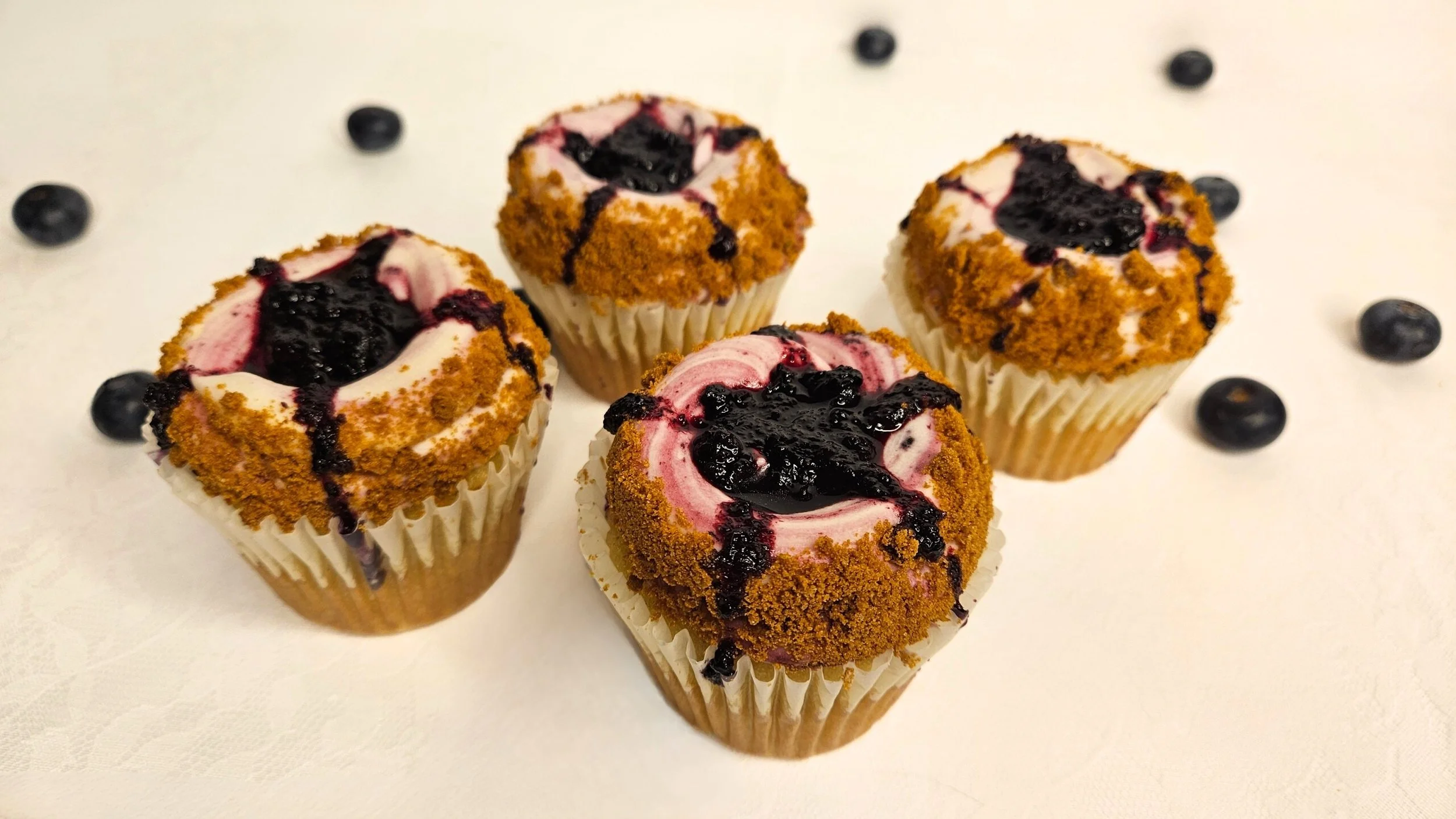 Blueberry Cheesecake Cupcake