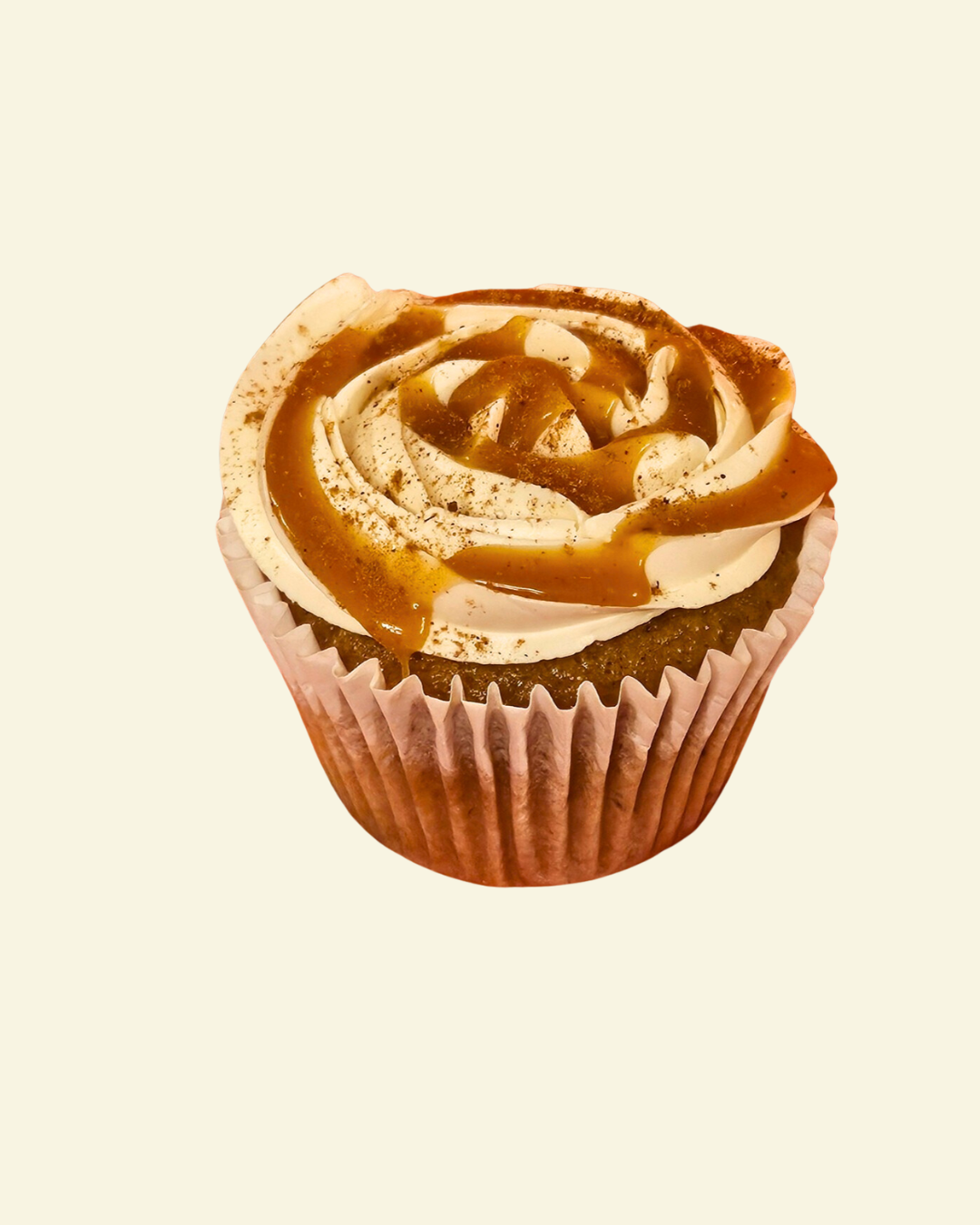 Caramel Apple Spice Cupcake