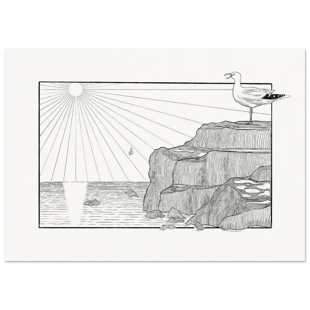 fine-art-print-of-seagull-beachB