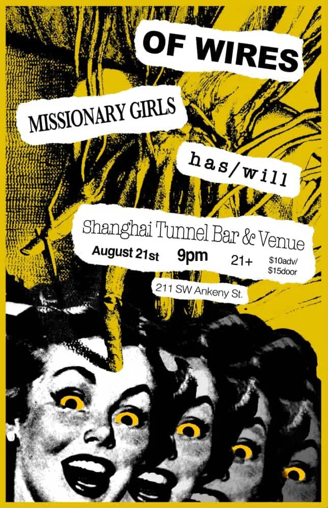 OF WIRES, MISSIONARY GIRLS, HAS/WILL