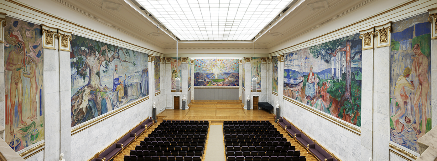 University of Oslo’s Aula building mural project (Munch)