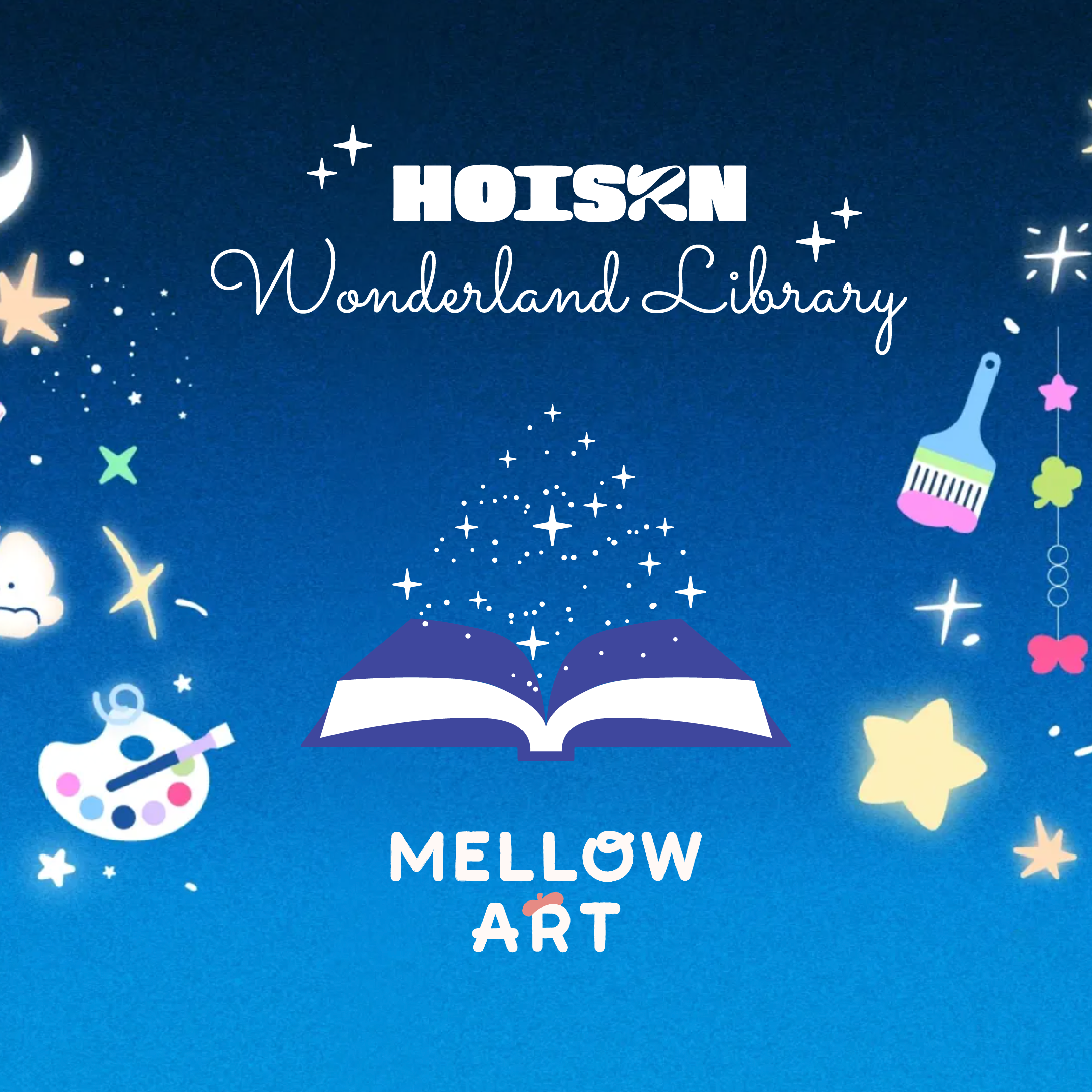 HOISZN wonderland library at mellow art market