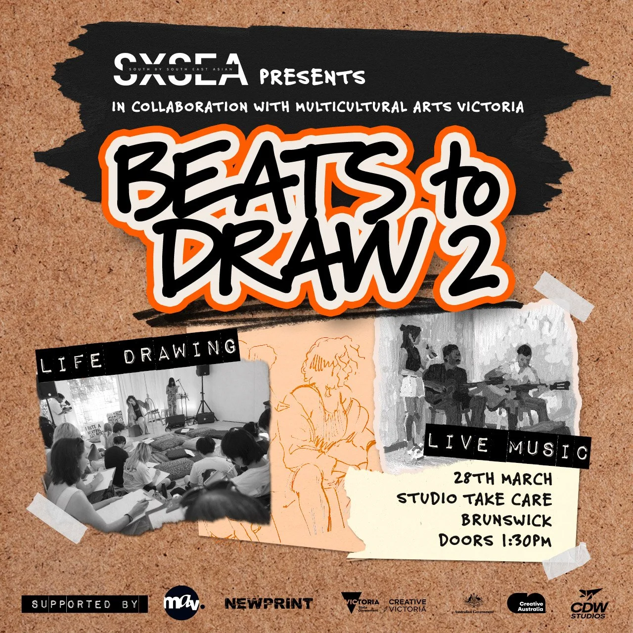 Beats to Draw 2 event artwork