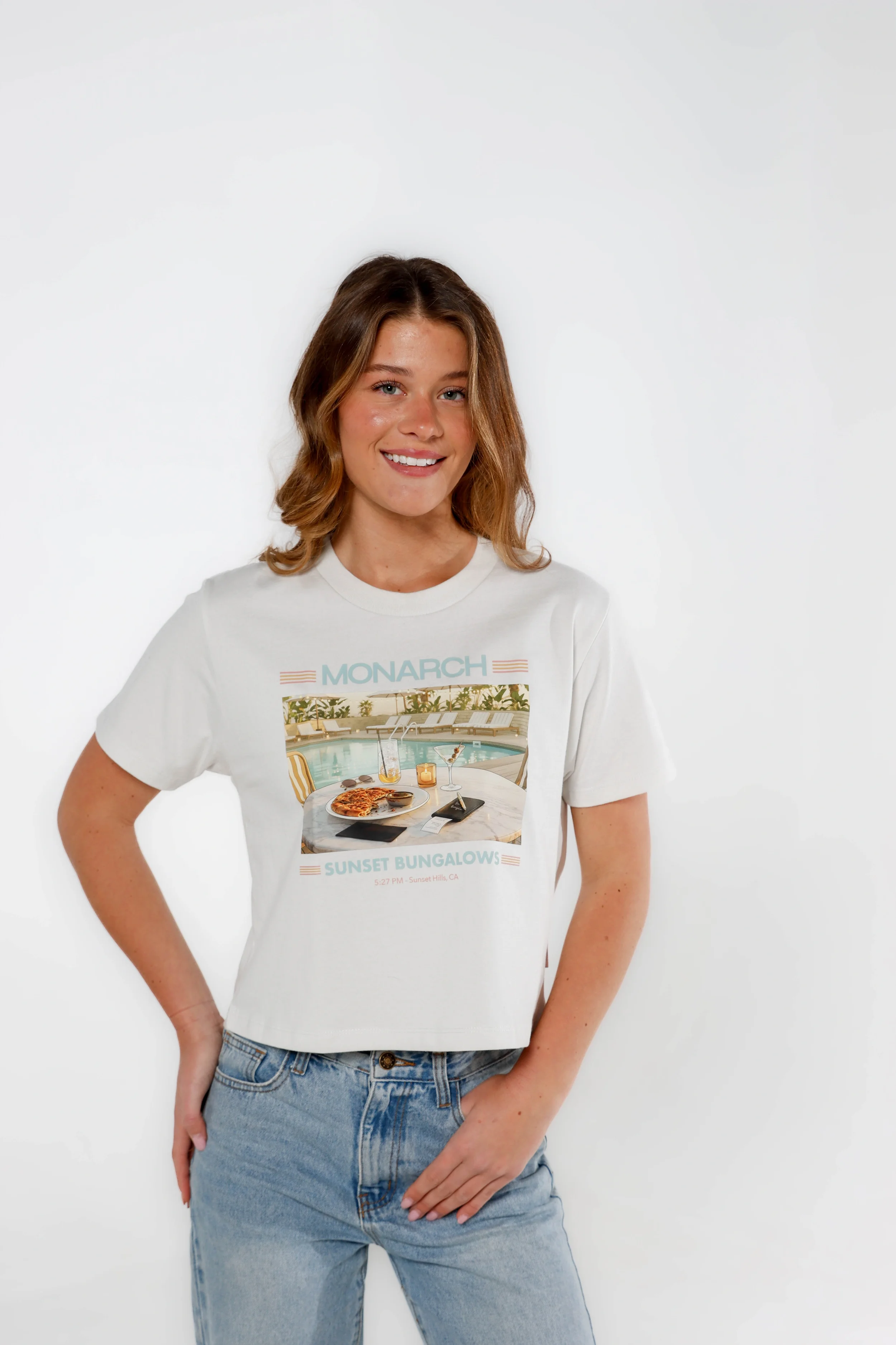 Sunset Bungalows - Women's Cropped Tee