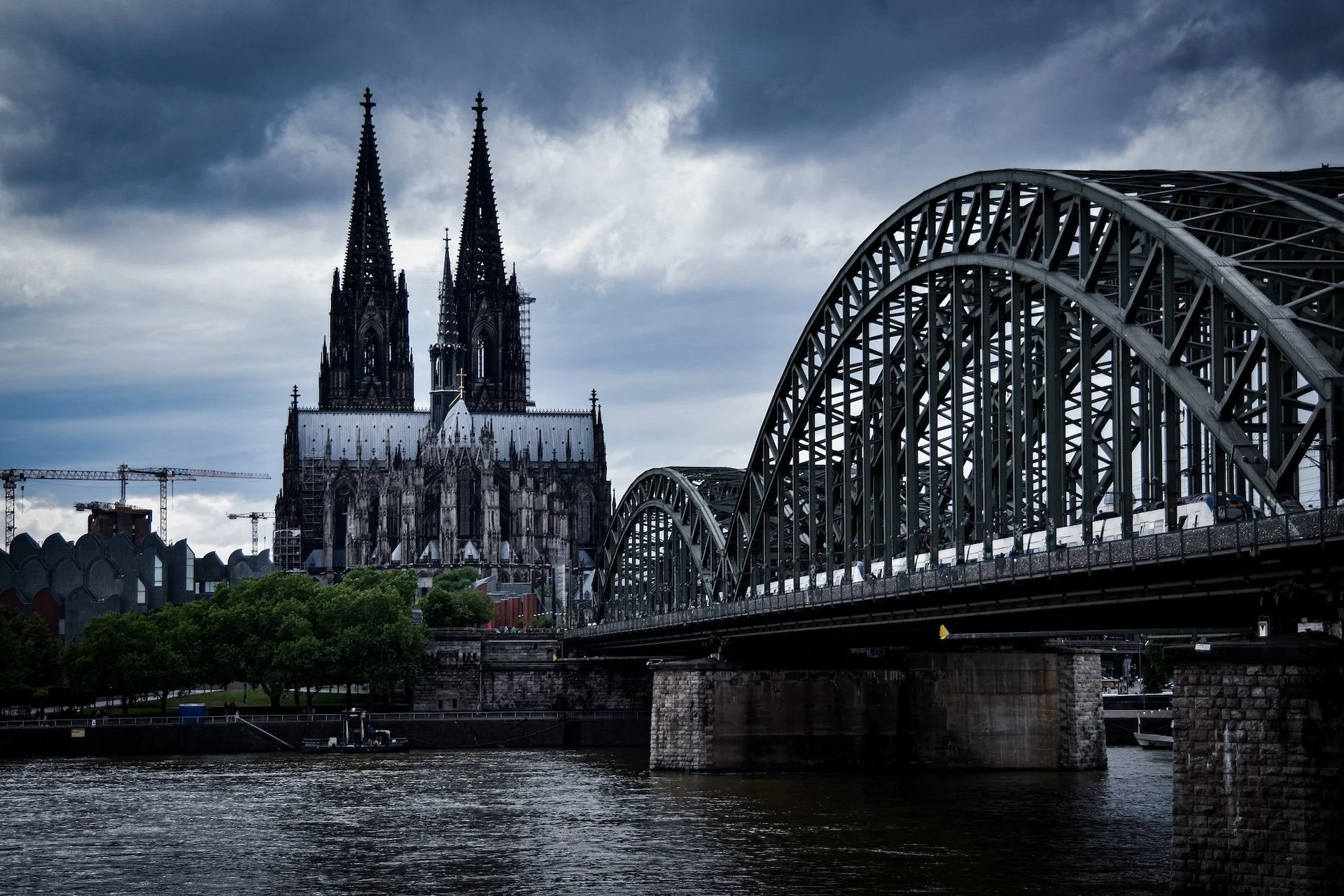 Cologne Cathedral and Bridge in Cologne, Germany