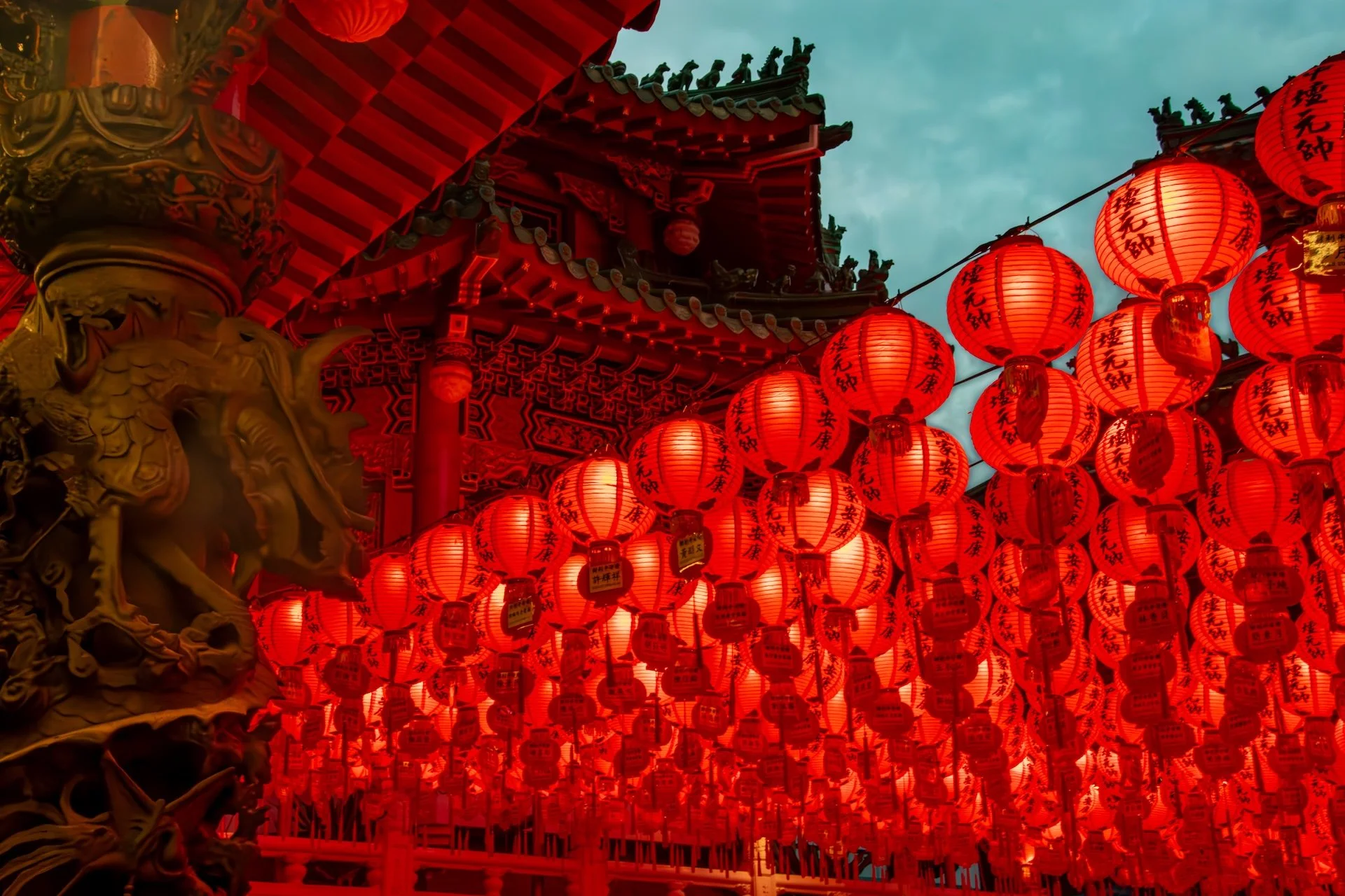 Sunfong Temple in Kaohsiung, Taiwan