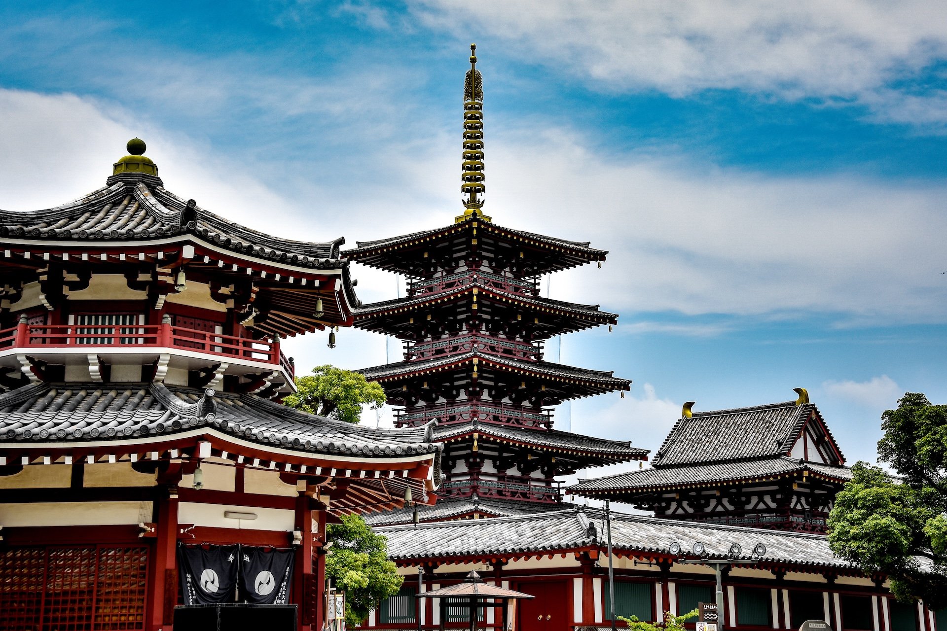 Tennoji Temple in Osaka, Japan