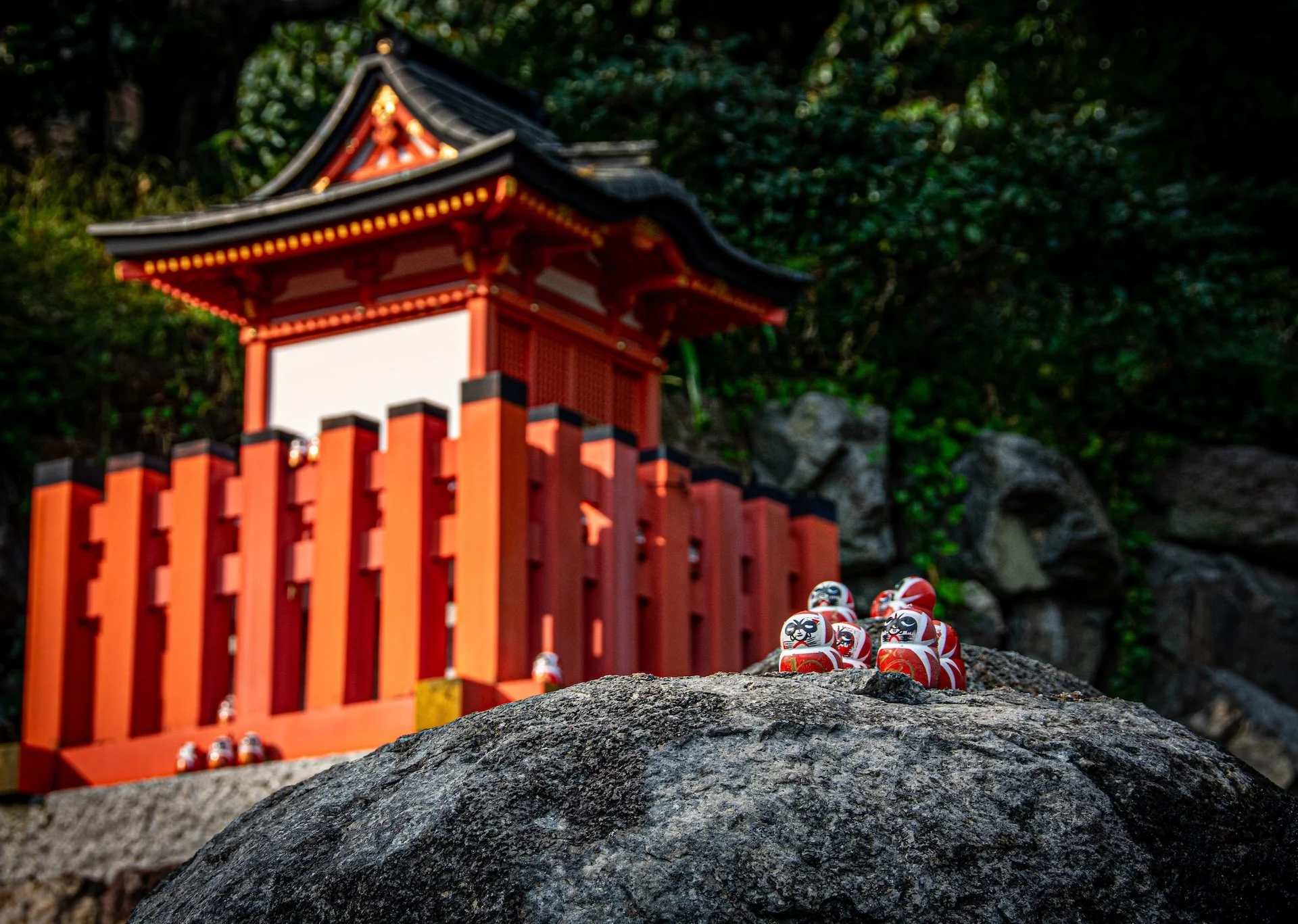 Dolls in Katuoji Temple in Osaka, Japan