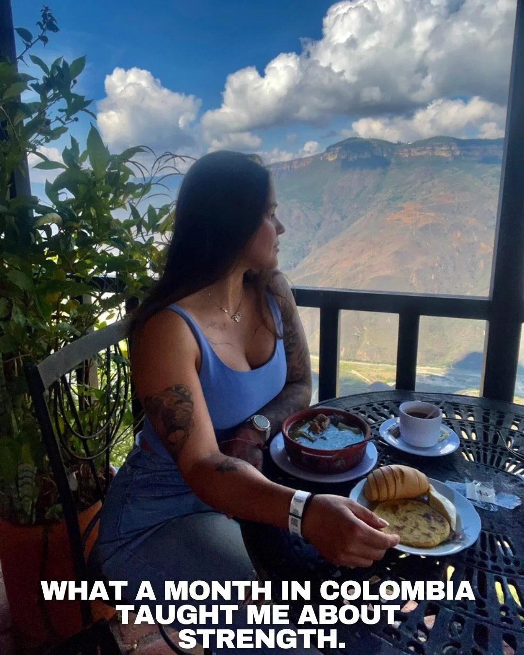 A year ago I spent a month in Colombia.

Honestly? It was everything I hoped for and more.

I wasn&rsquo;t scared. Not even a little. I was excited!

I hiked mountains. Slept in hammocks. Ate my weight in obleas. Met strangers. Felt connected to my r