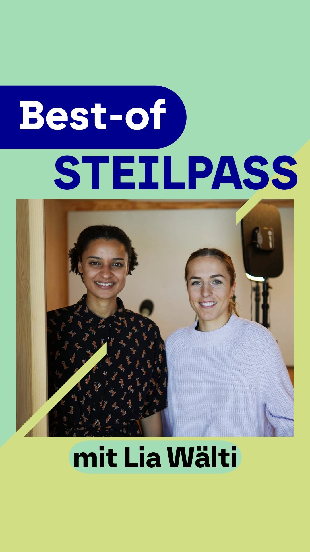 ⚽ Steilpass Best-of #2:
Was für ein Moment, wenn die Kapitänin der Schweizer Nationalmanschaft höchstpersönlich im Steilpass-Studio steht. 🤩
Wir teilen mit euch diesen Rückblick auf das Gespräch mit Lia Wälti gern